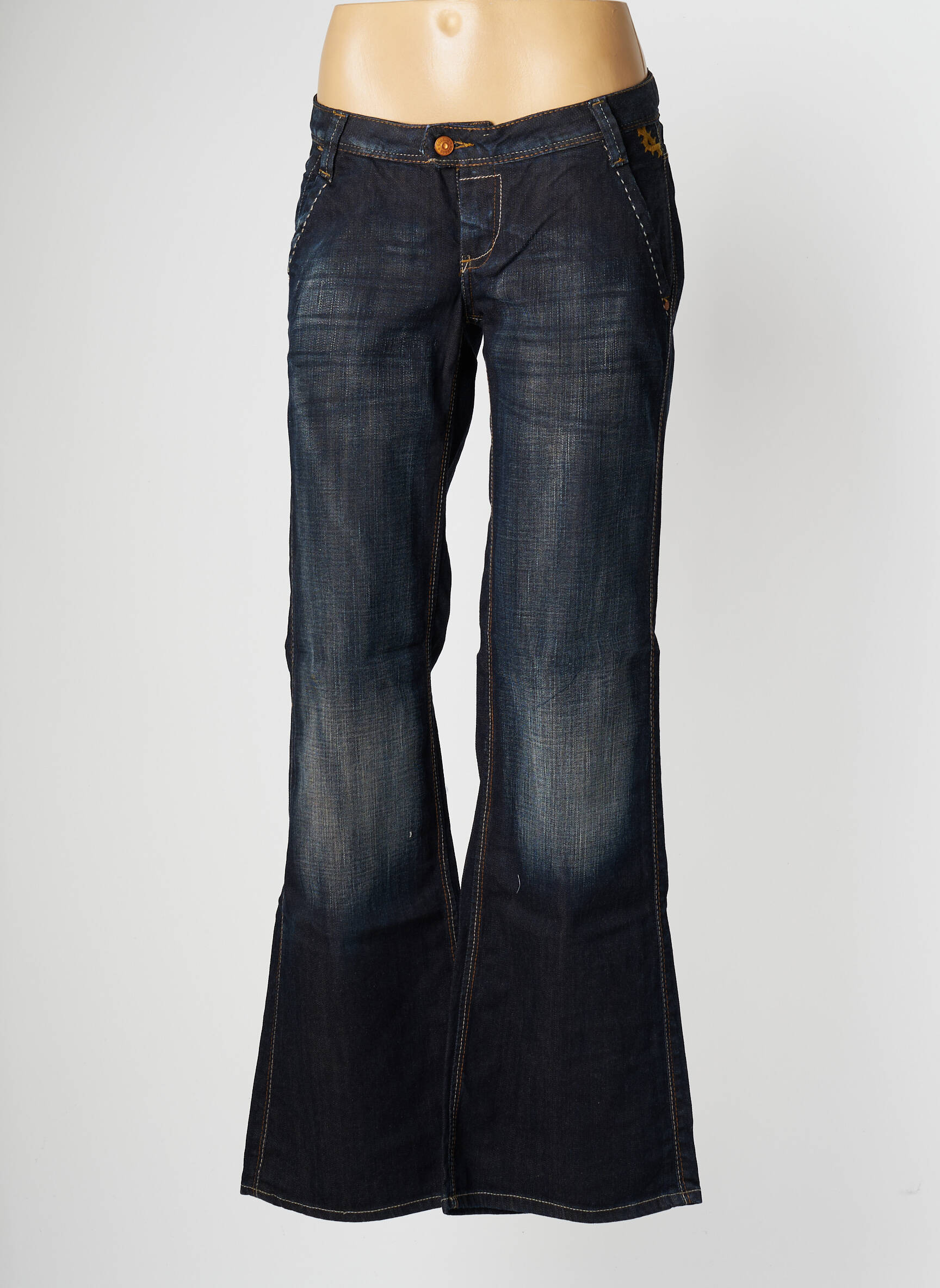 Bootcut džinsai tamprumas maža dydžio mėlyna GSUSOD moteris