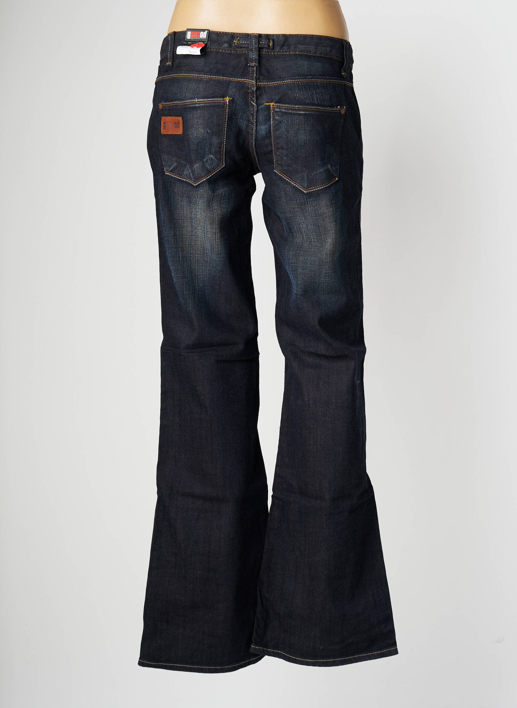 Bootcut džinsai tamprumas maža dydžio mėlyna GSUSOD moteris
