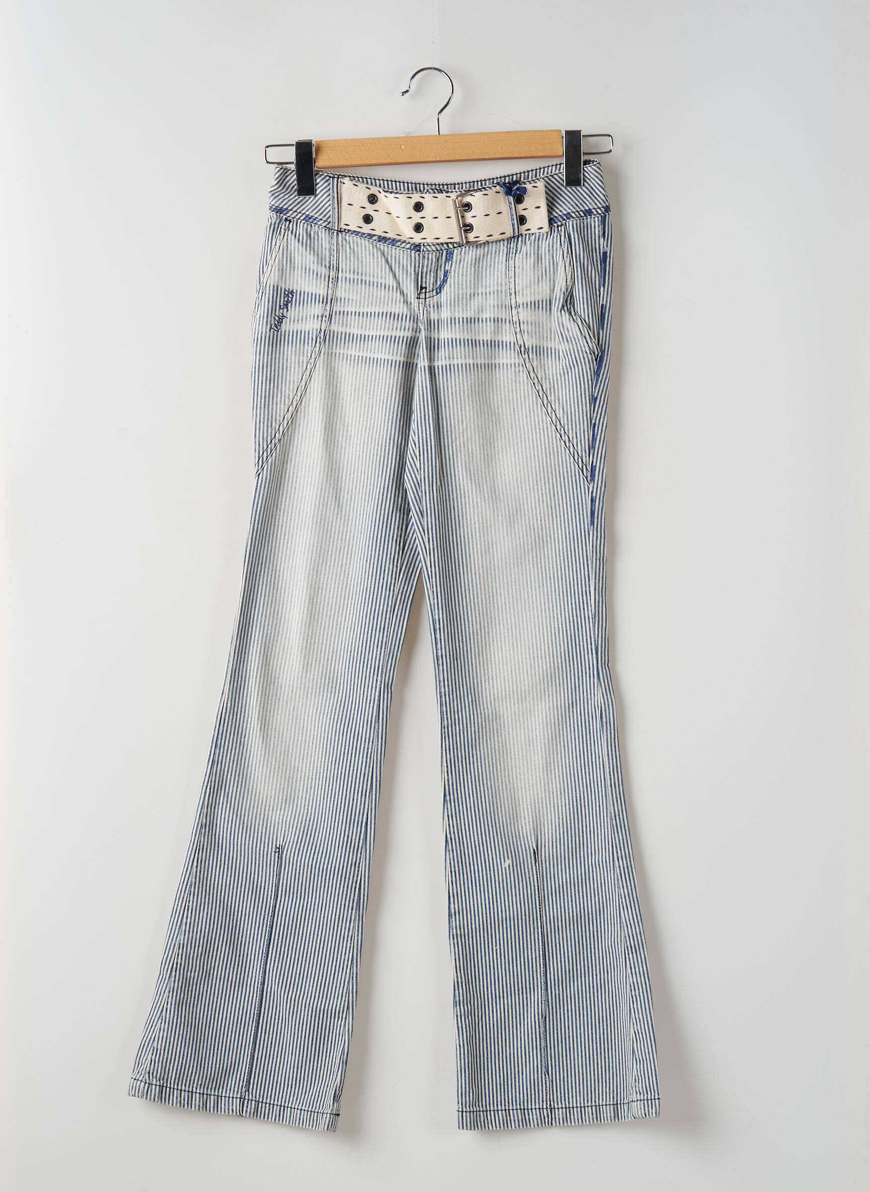 Bootcut džinsai tamprumas maža dydžio mėlyna TEDDY SMITH moteris