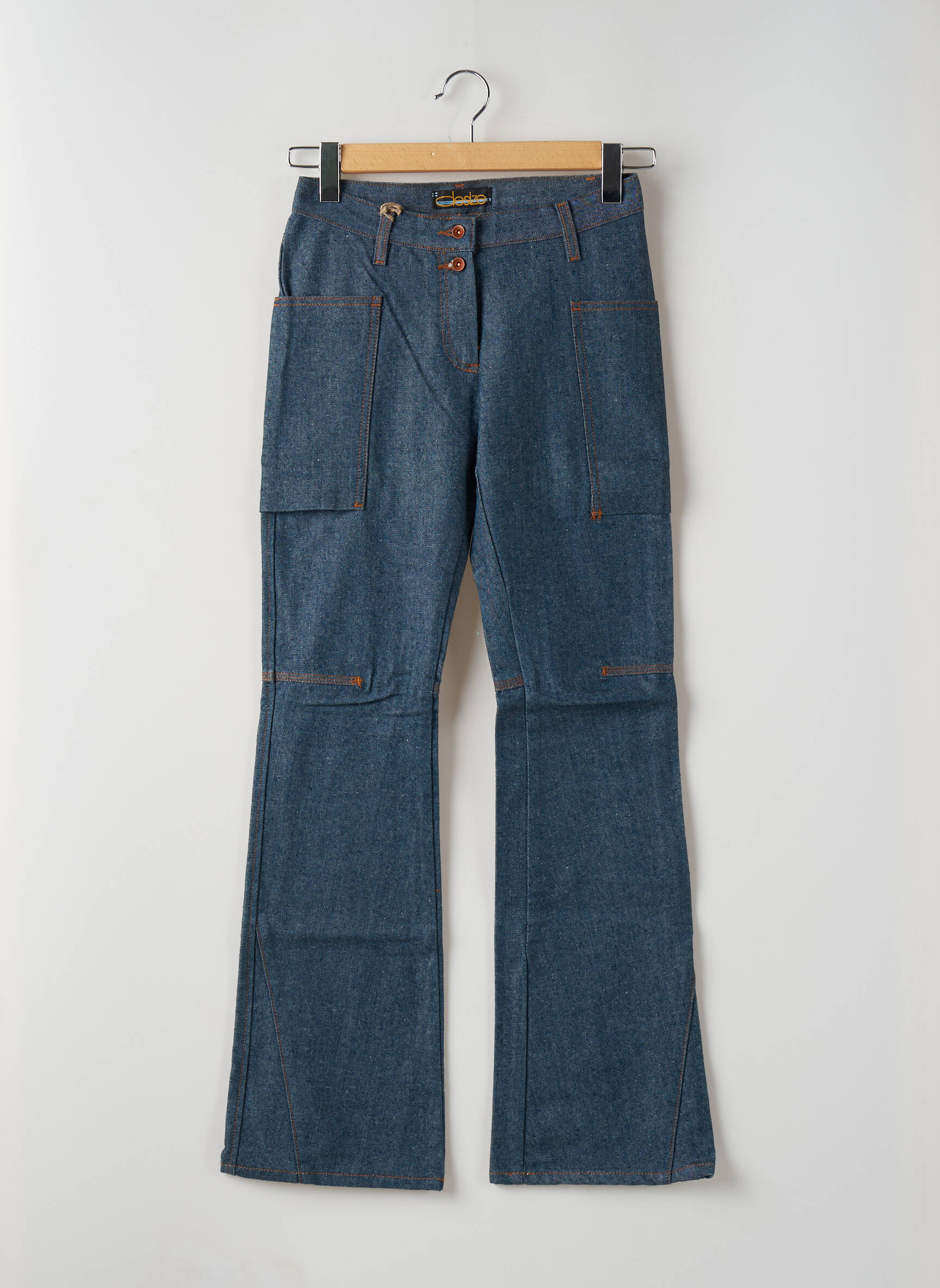 Bootcut džinsai aukšta talija aukšta talija mėlyna TEDDY SMITH moteris