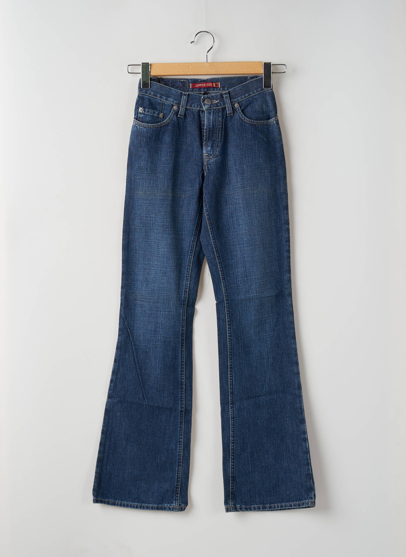 Bootcut džinsai aukšta talija aukšta talija mėlyna TEDDY SMITH moteris