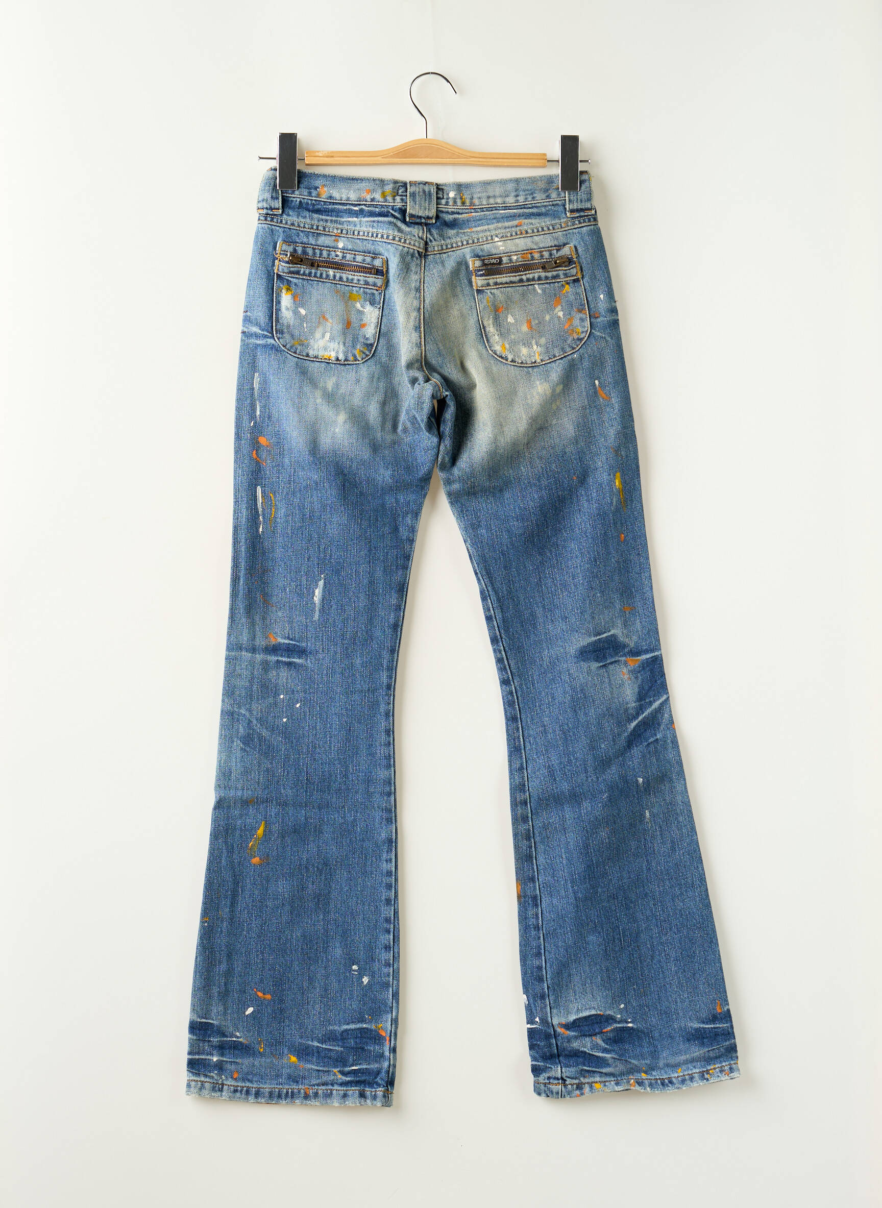 Bootcut džinsai tamprumas maža dydžio mėlyna RWD moteris