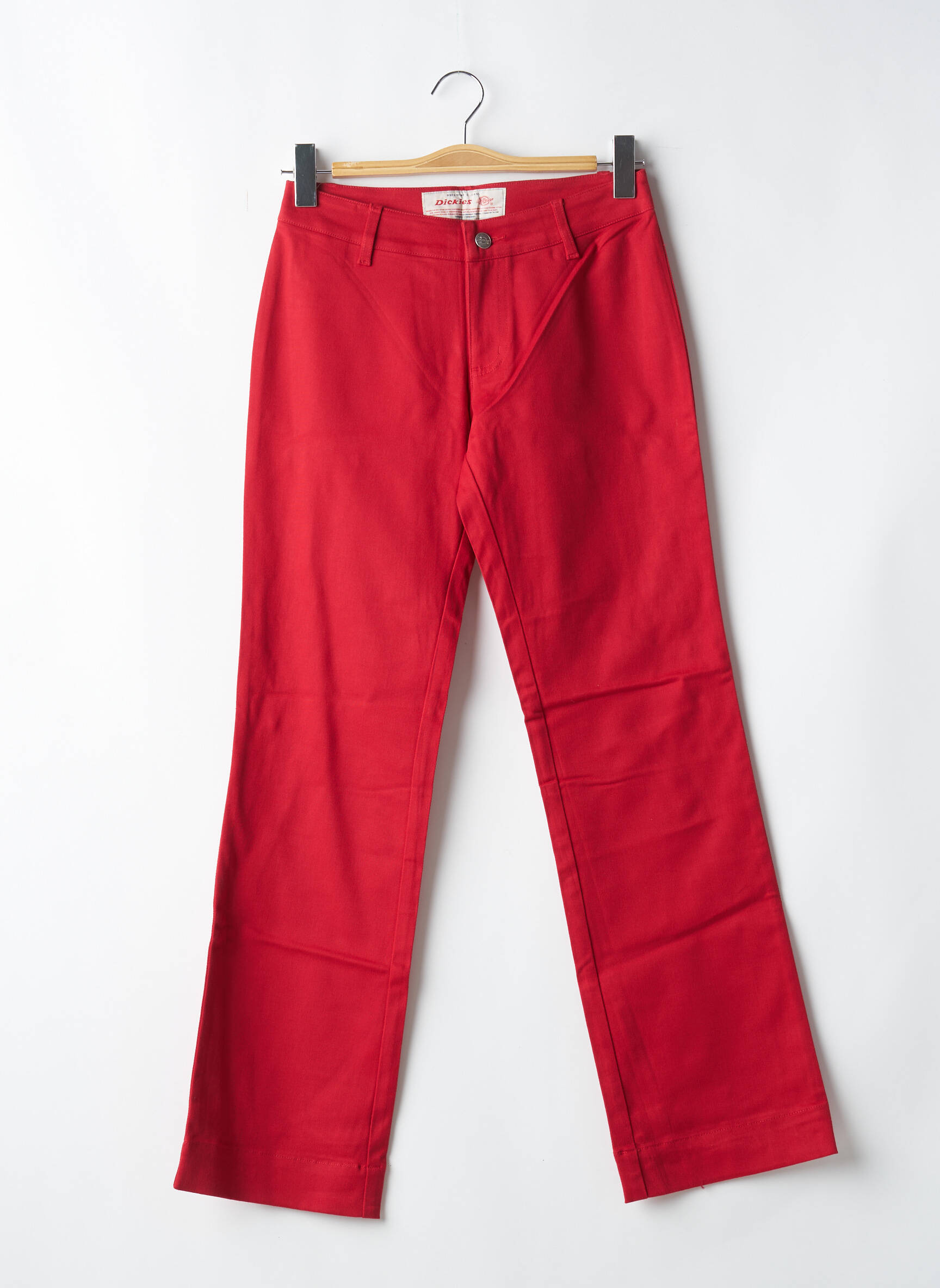 Tiesi kelnė tamprumas normala dydis raudona DICKIES moteris
