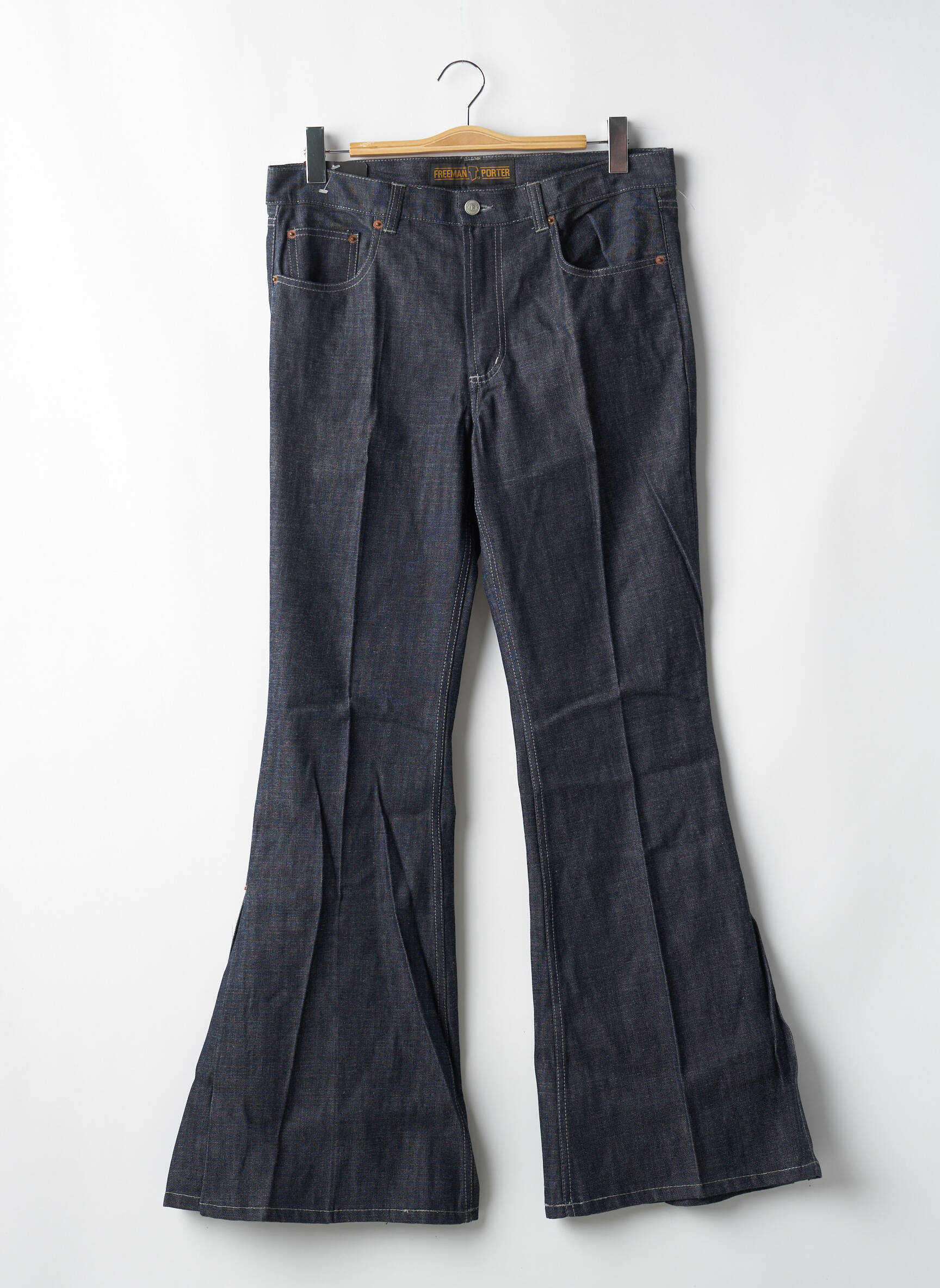 Bootcut džinsai aukšta talija aukšta talija mėlyna FREEMAN T.PORTER moteris