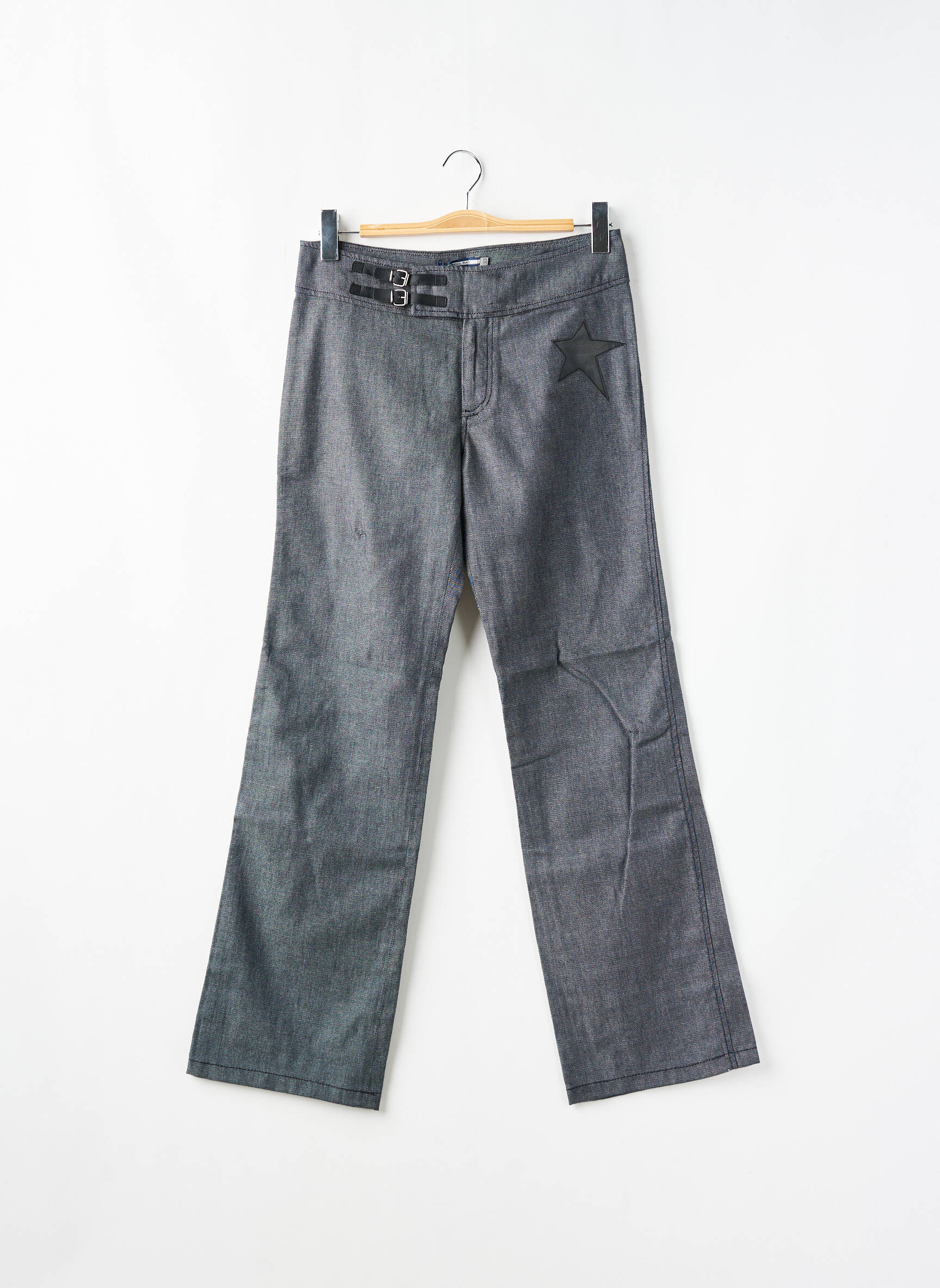 Bootcut džinsai aukšta talija aukšta talija mėlyna SCHOOL RAG moteris