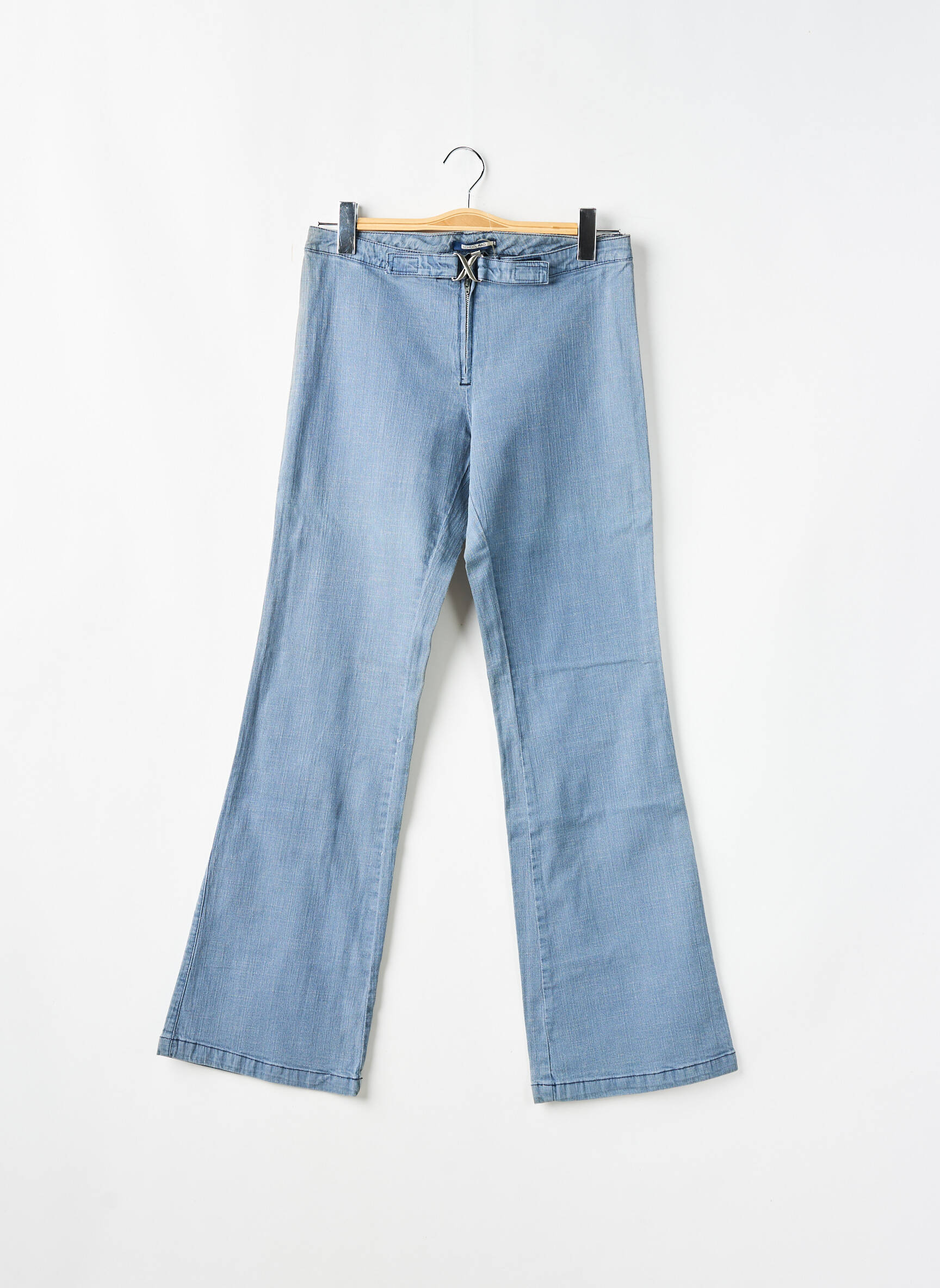 Bootcut džinsai aukšta talija aukšta talija mėlyna SCHOOL RAG moteris