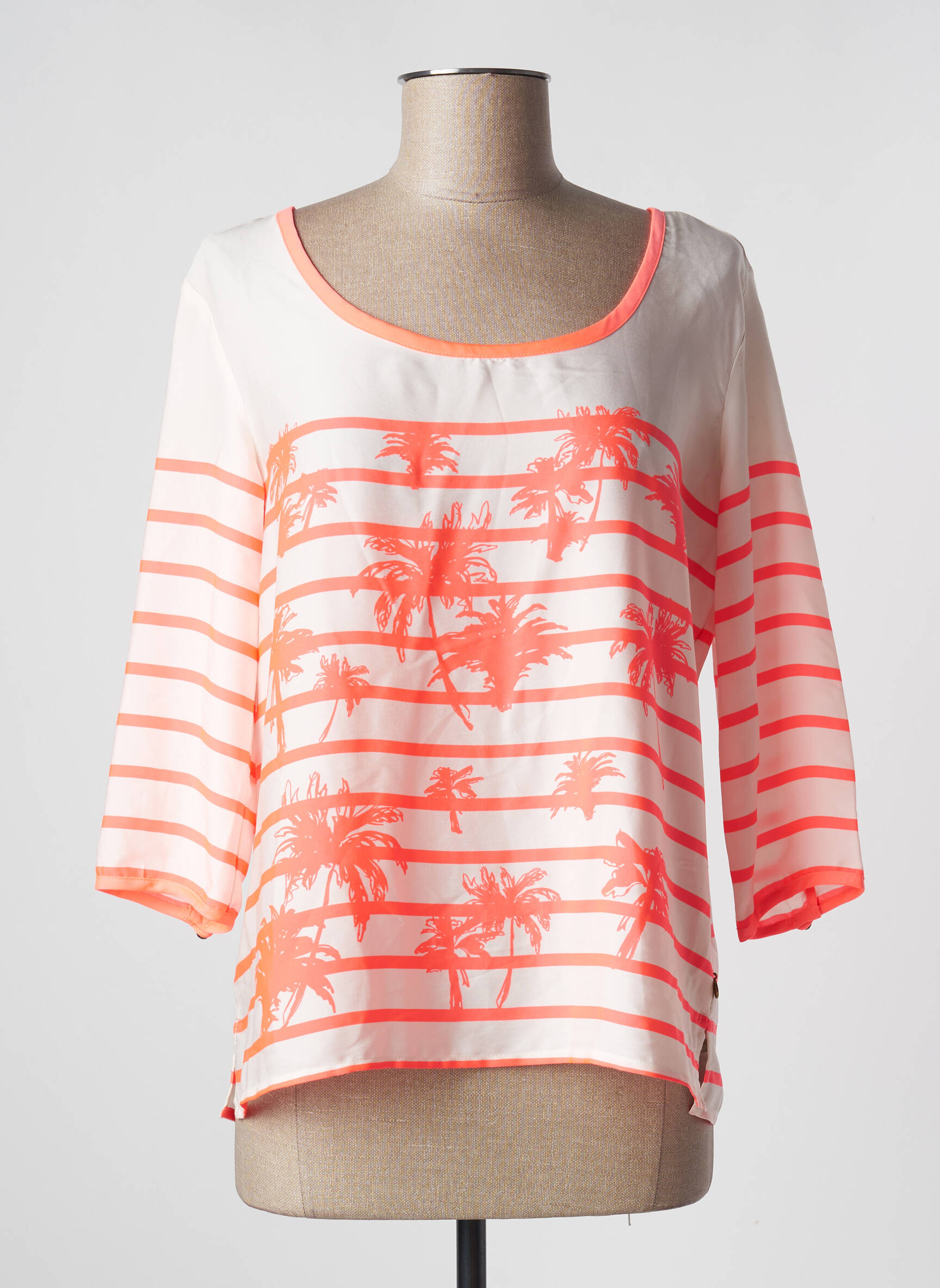 Bluzonai apvalus kaklas 3/4 rankovės oranžinė MAISON SCOTCH moteris