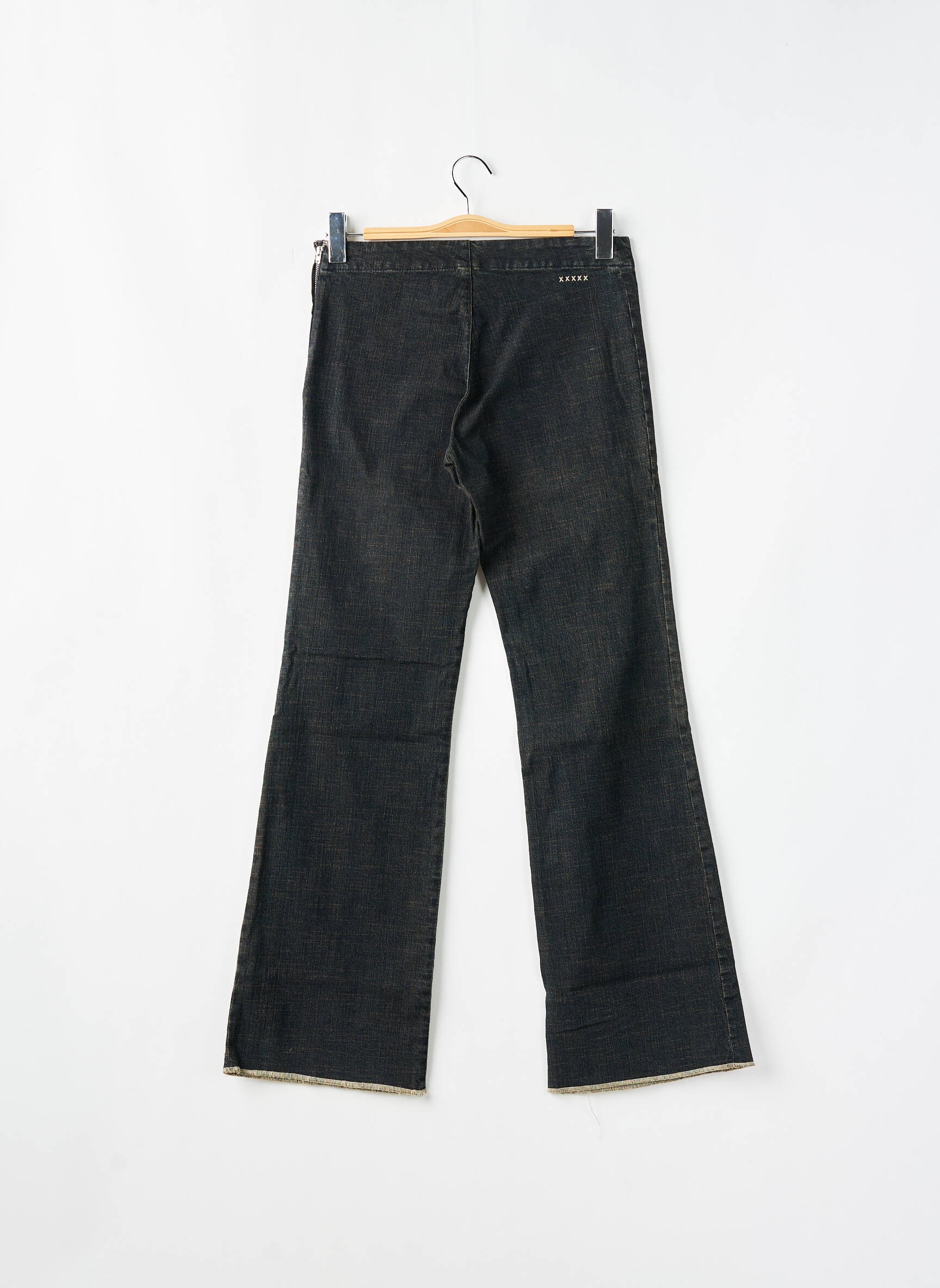 Bootcut džinsai aukšta talija aukšta talija juodas SCHOOL RAG moteris