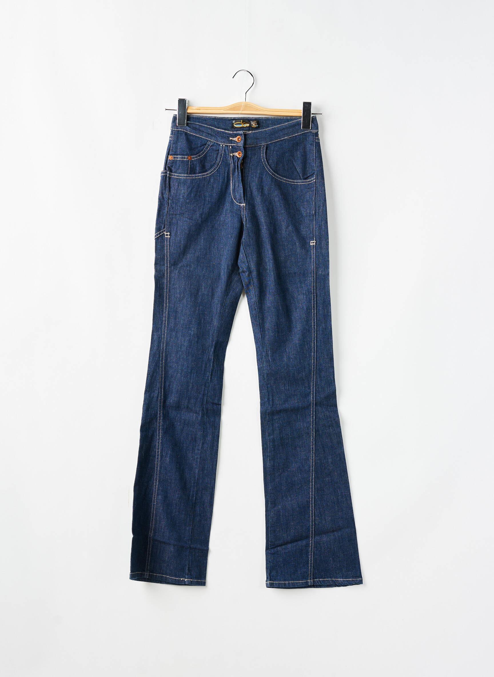 Bootcut džinsai aukšta talija aukšta talija mėlyna TEDDY SMITH moteris