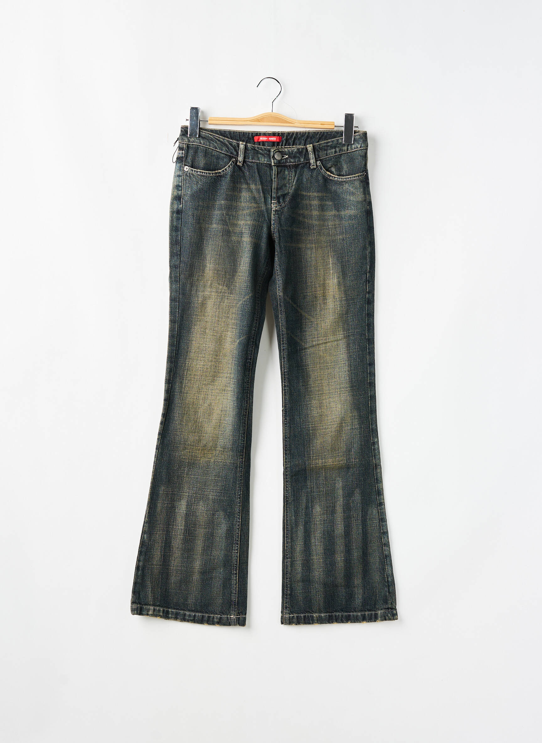 Bootcut džinsai tamprumas maža dydžio mėlyna TEDDY SMITH moteris
