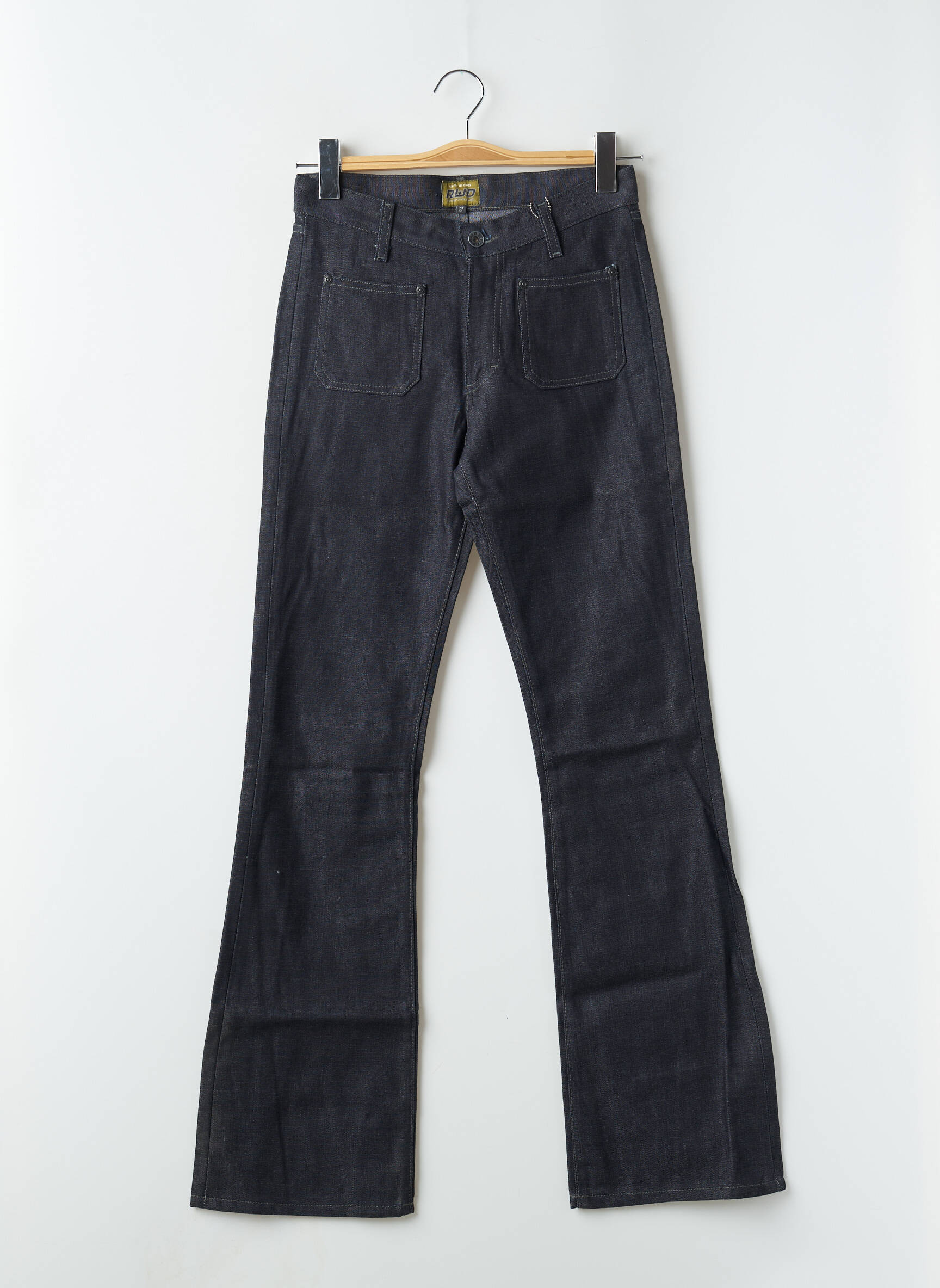 Bootcut džinsai aukšta talija aukšta talija mėlyna RWD moteris