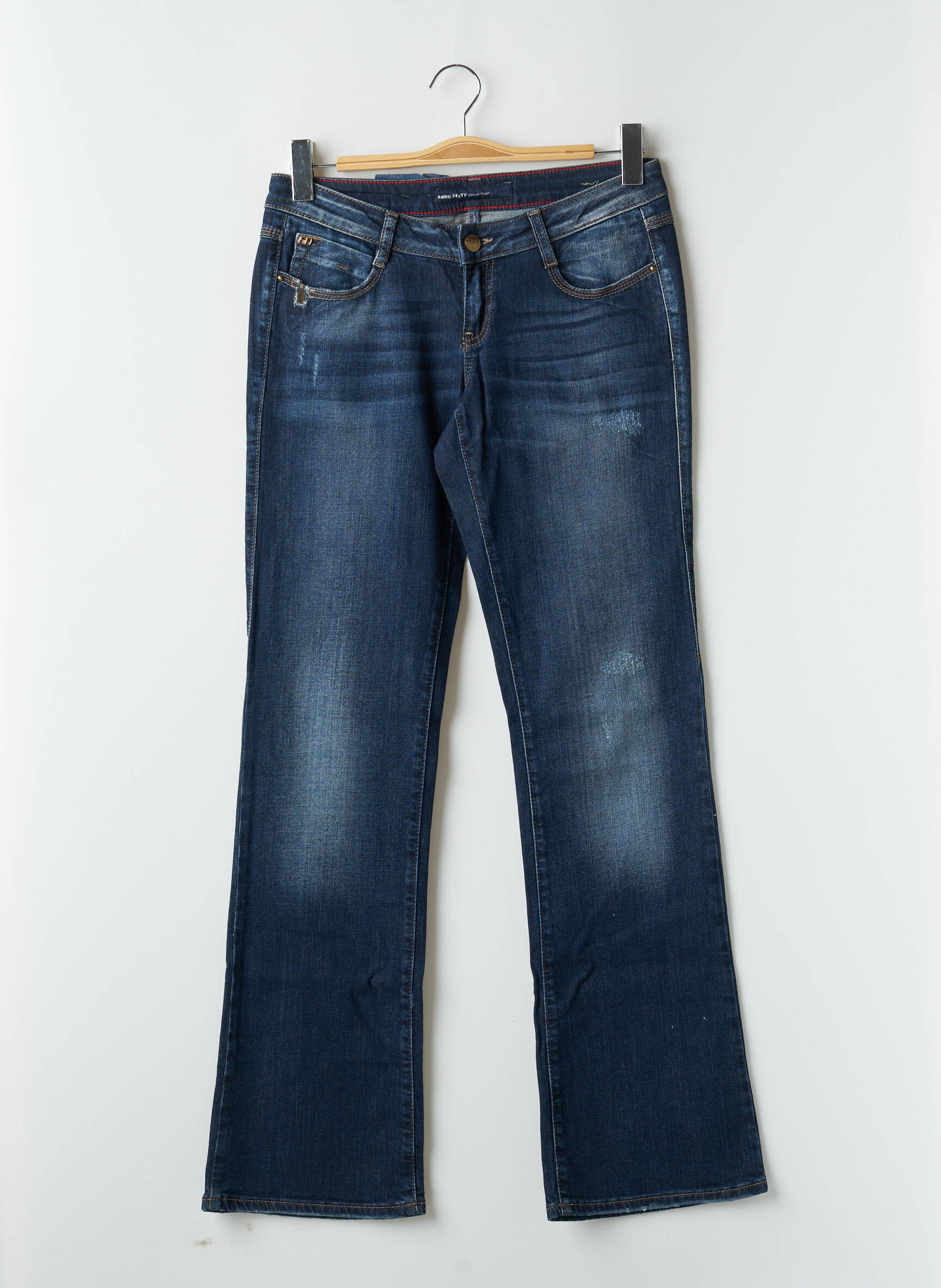 Bootcut džinsai tamprumas maža dydžio mėlyna MISS SIXTY moteris