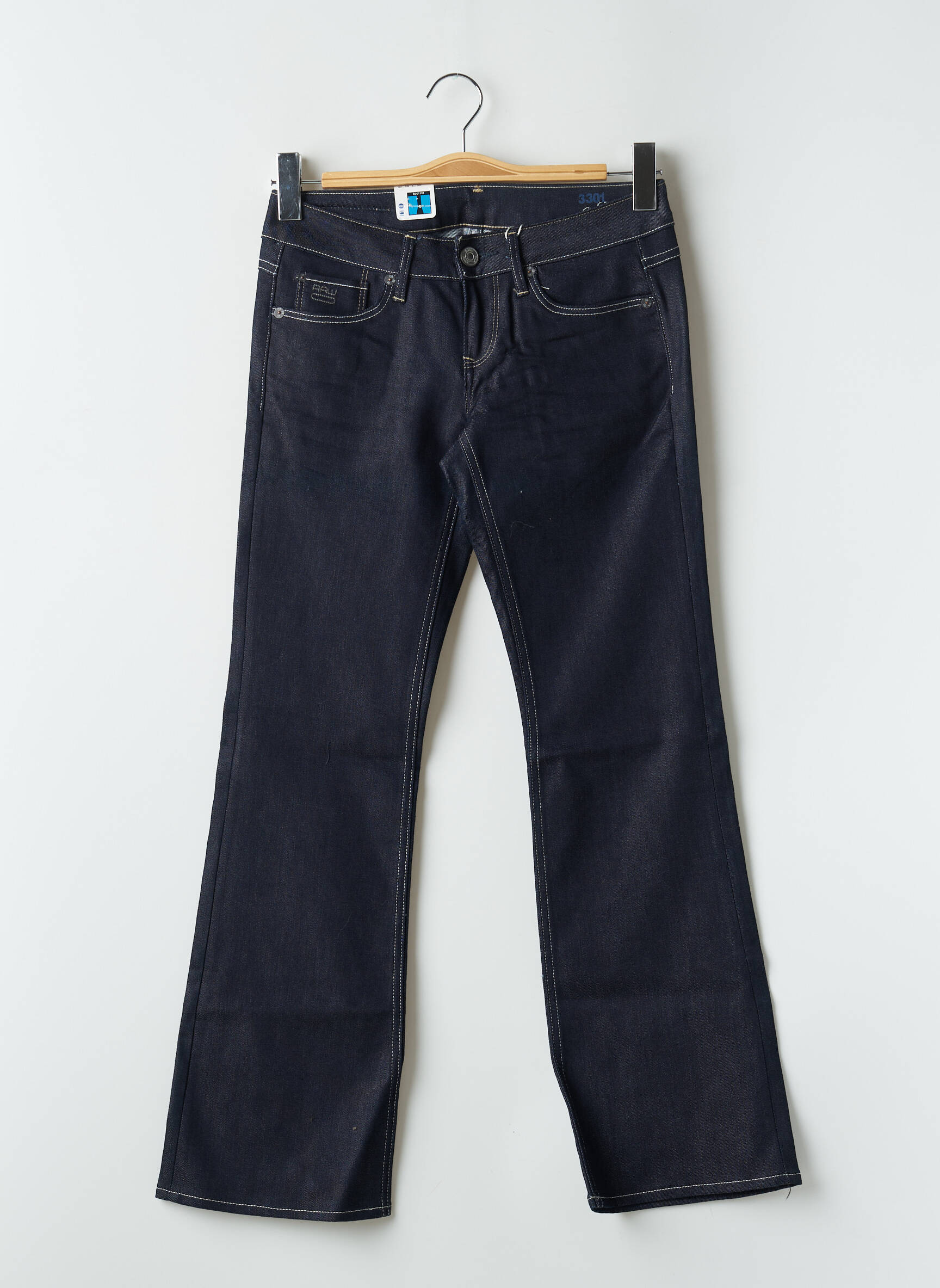 Bootcut džinsai tamprumas maža dydžio mėlyna G STAR moteris