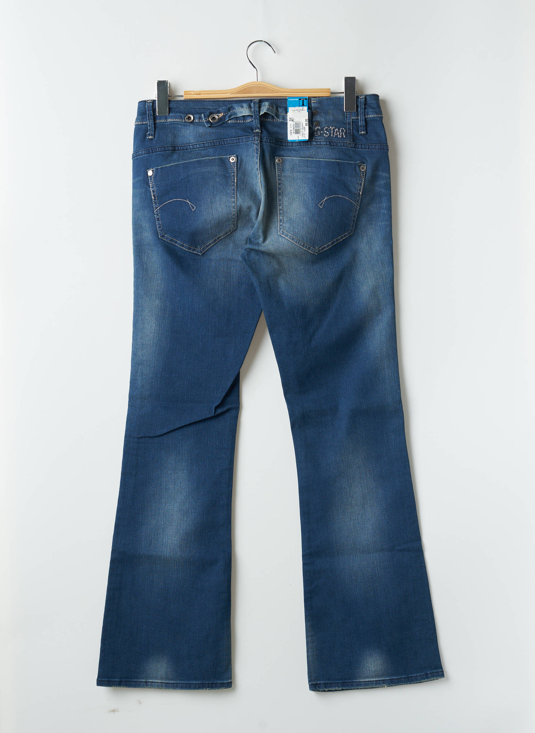 Bootcut džinsai tamprumas maža dydžio mėlyna G STAR moteris