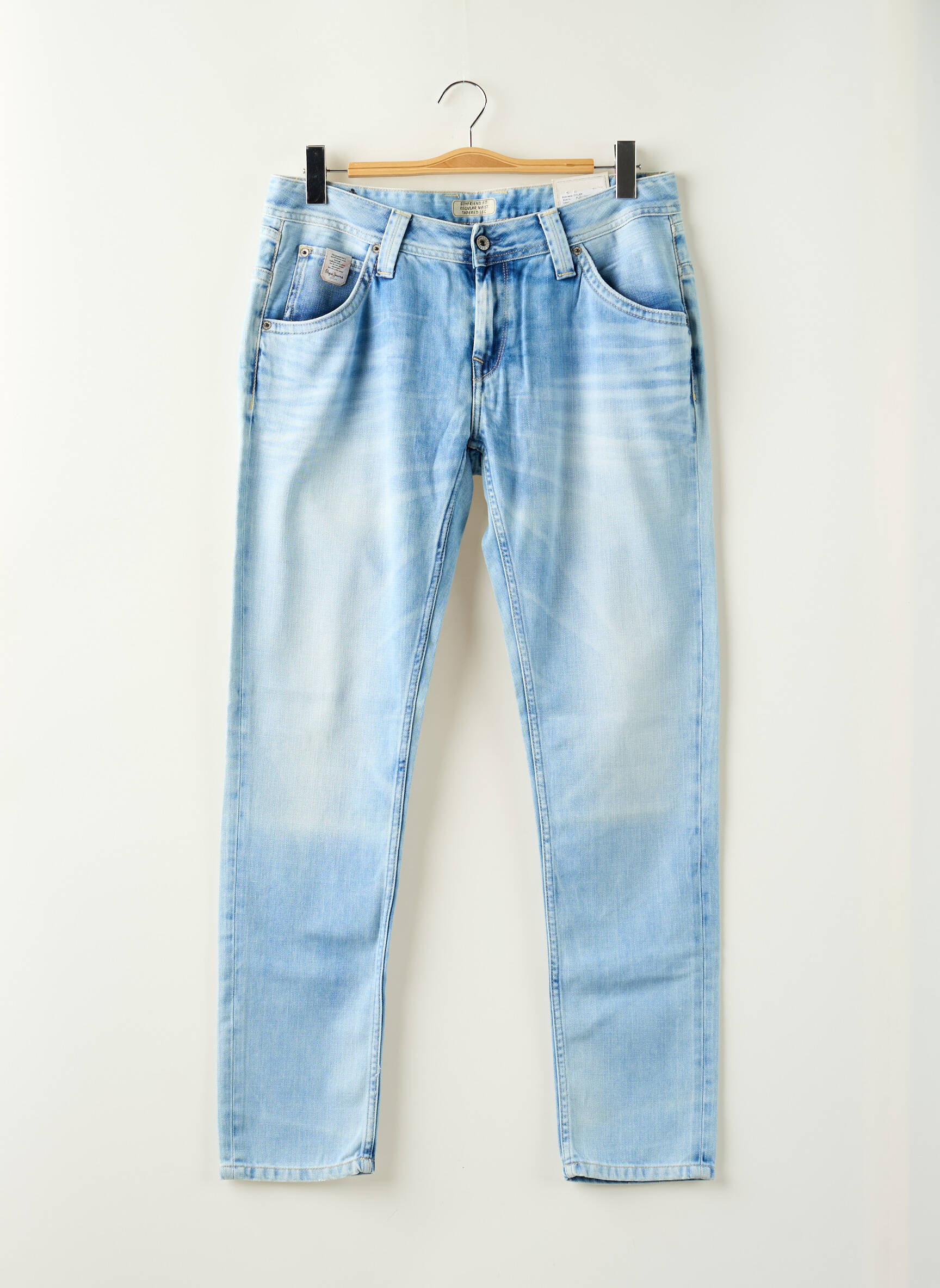 Boyfriend džinsai kišenės mėlyna PEPE JEANS moteris