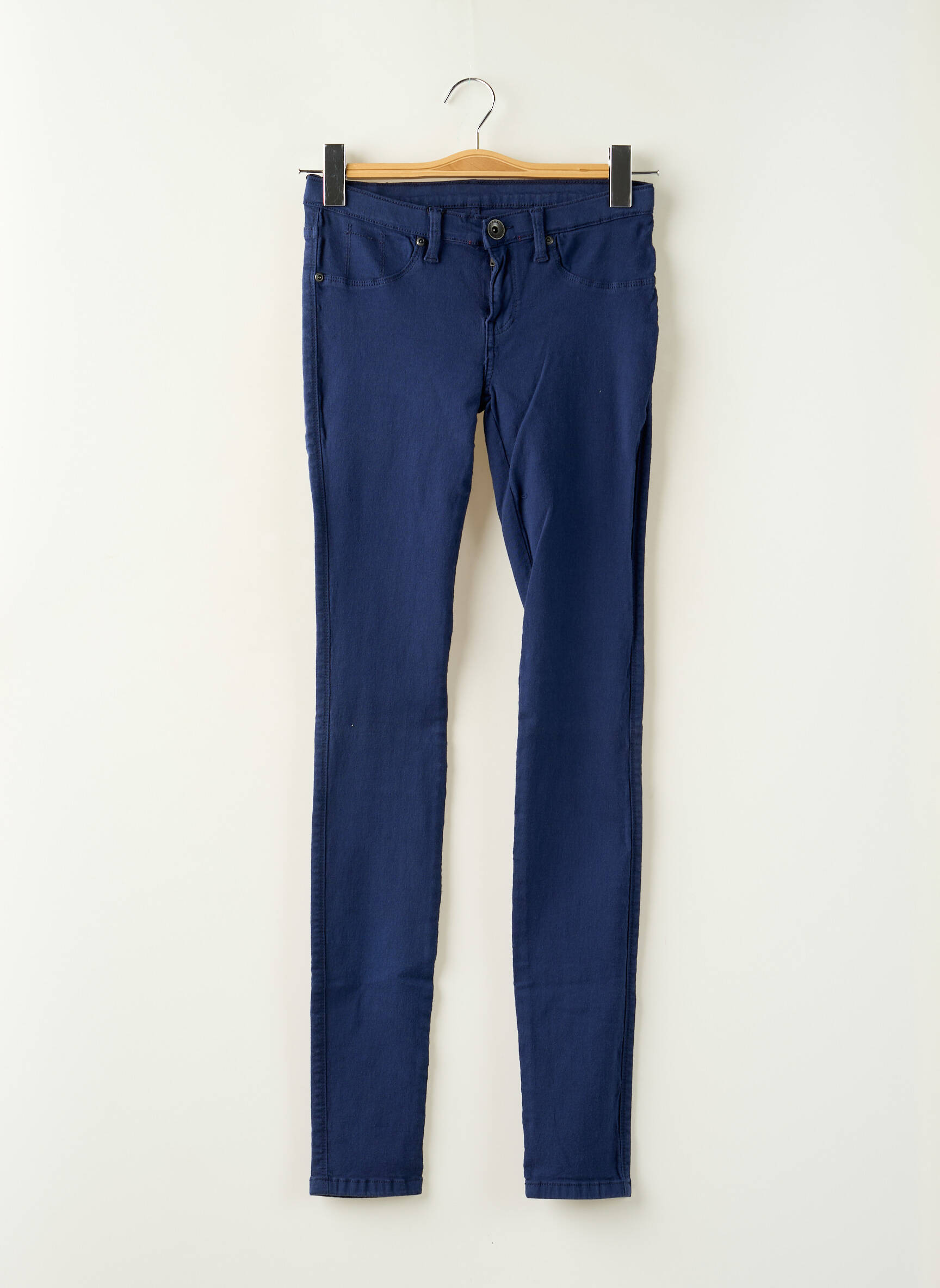 Lieknos kelnės kišenės mėlyna DR DENIM moteris