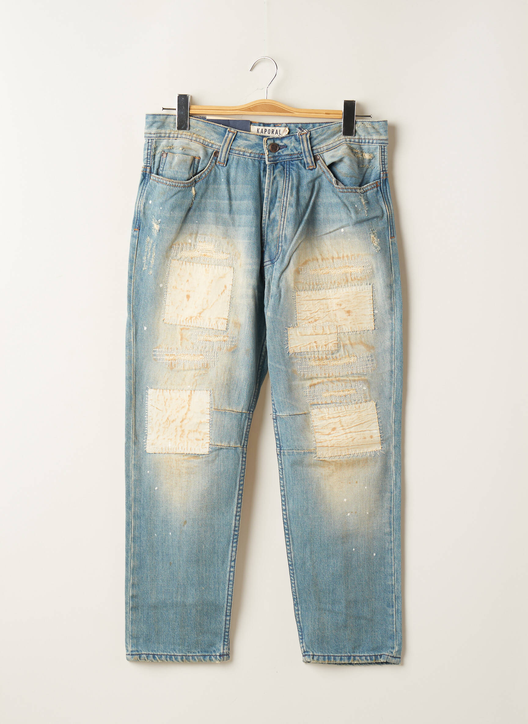 Mama džinsai brutinis audimas normala dydis mėlyna KAPORAL moteris