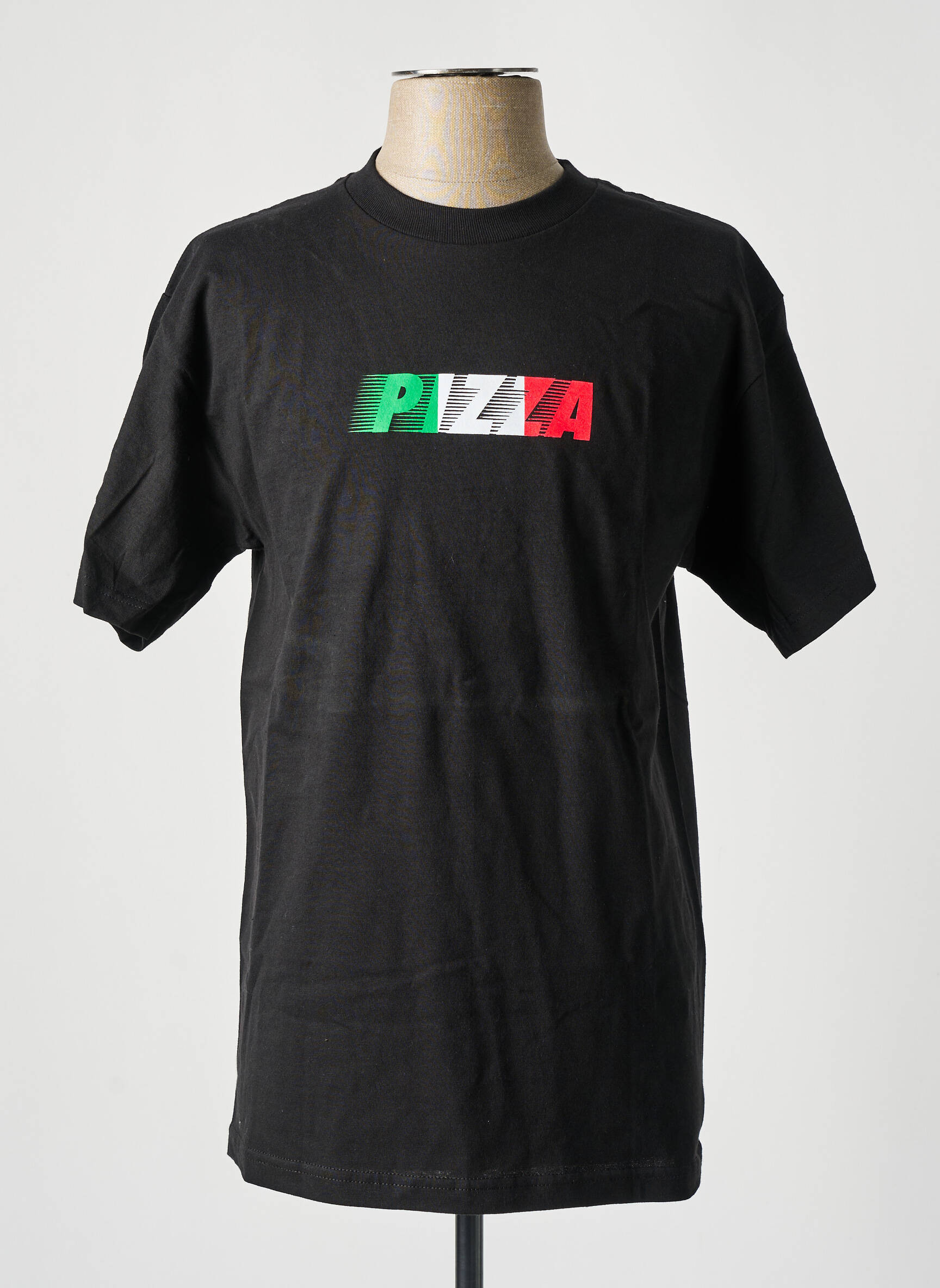 T-marškinys tiesi kirpimas trumpas rankovės juodas PIZZA SKATEBOARD vyras