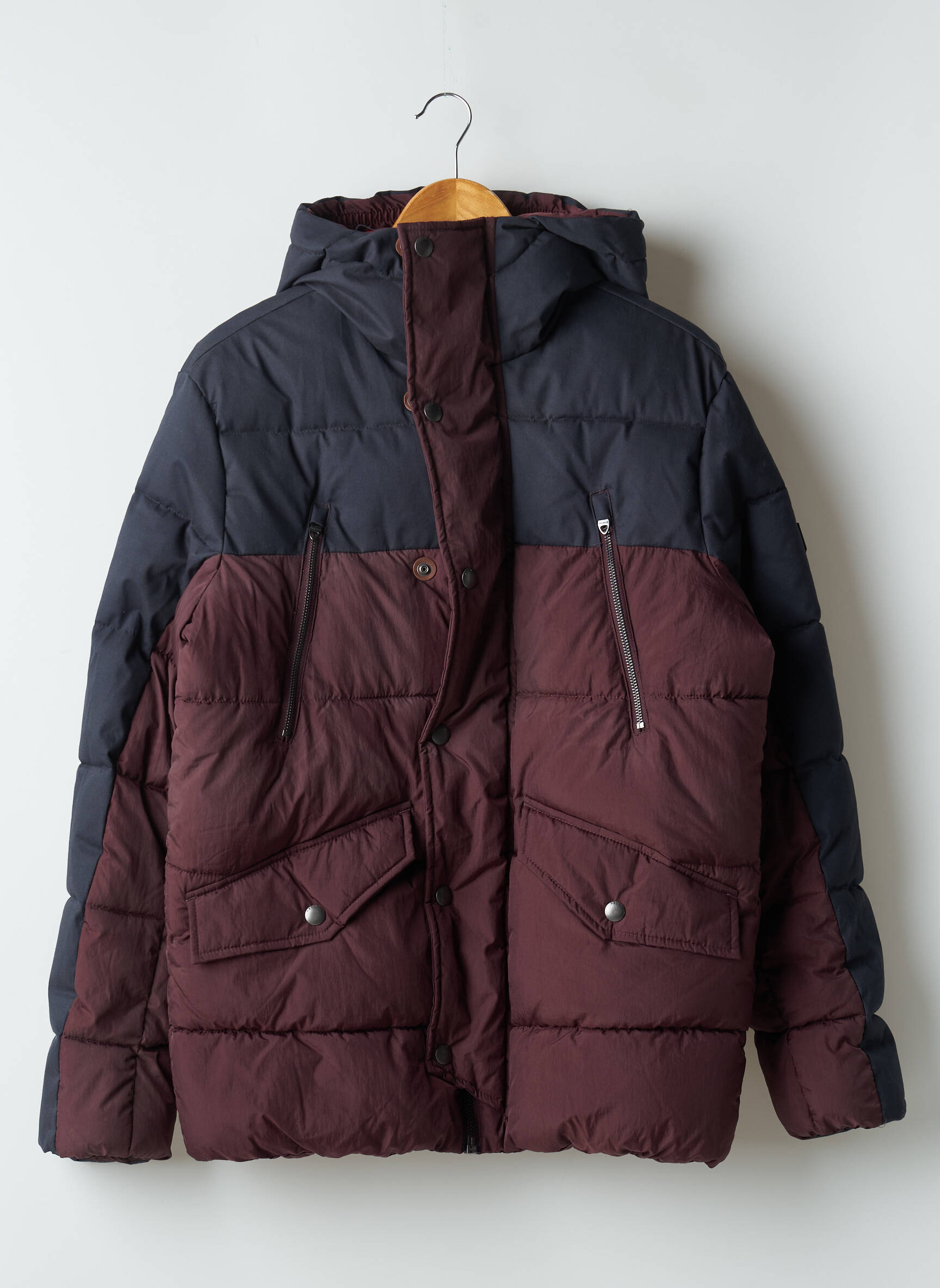 Pūkinė striukė ilgos rankovės su gobtuvu raudona JACK & JONES vyras