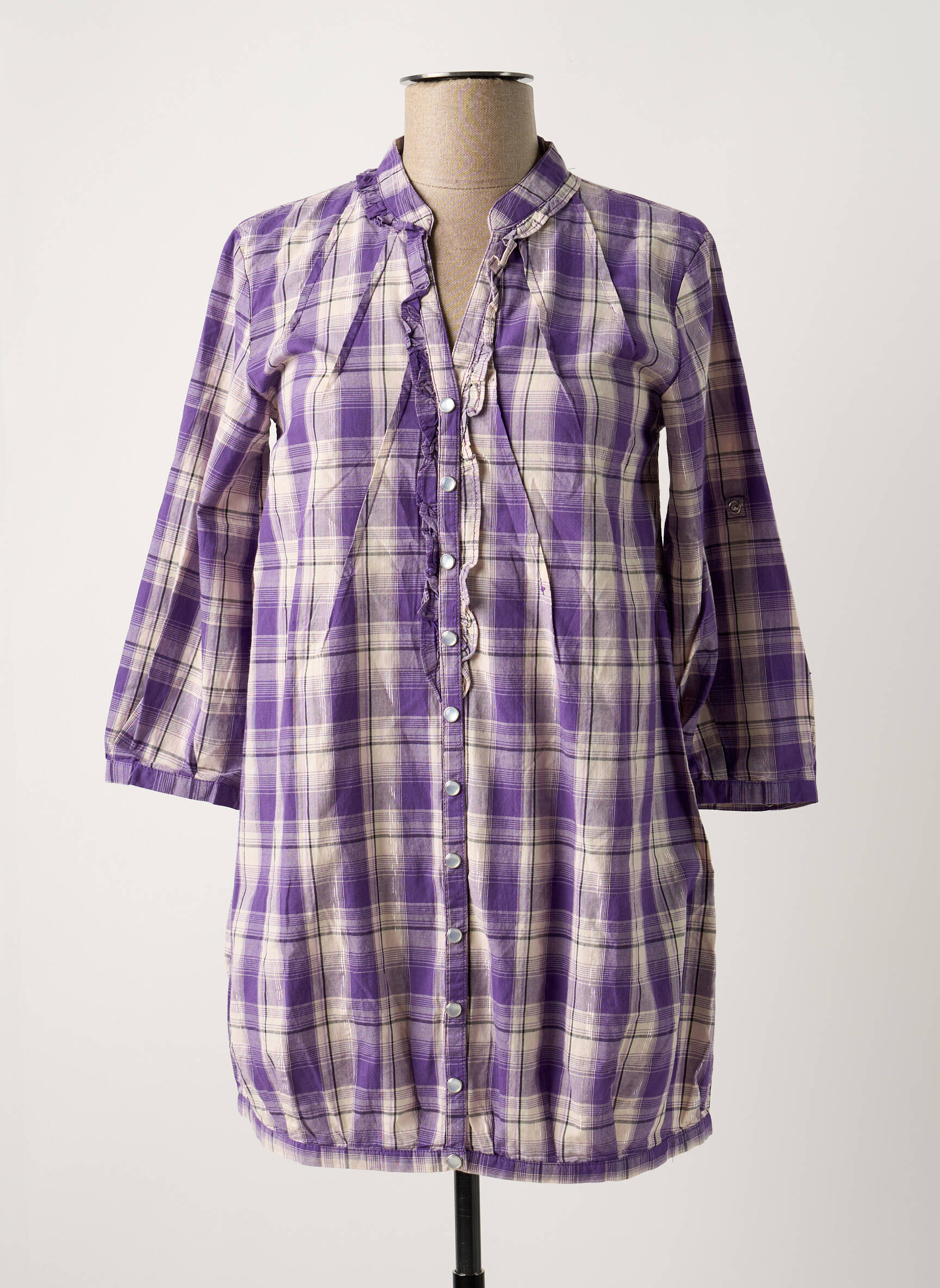 Moteriškas marškinys violetinis ONLY moteris