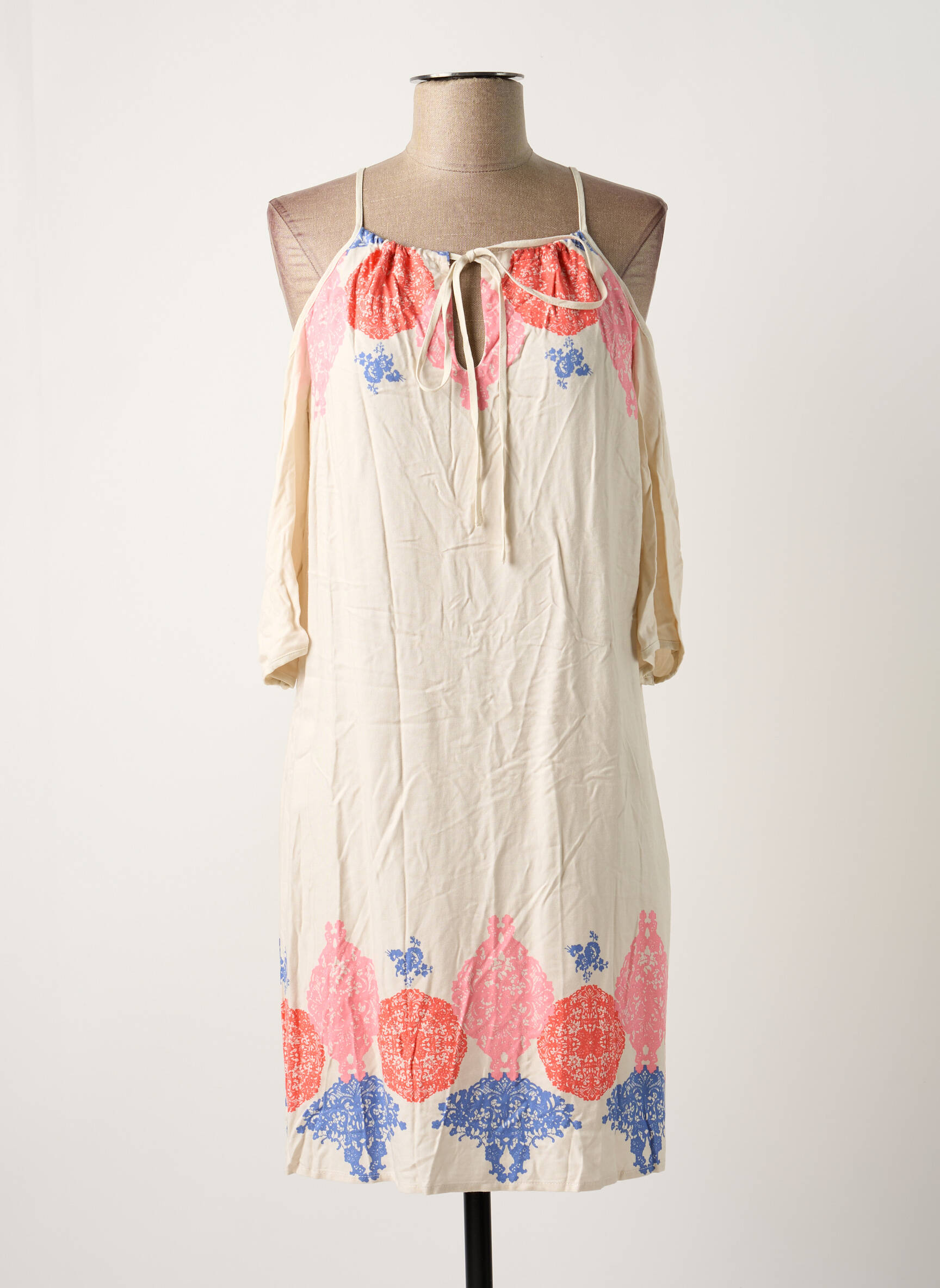 Pusilgių suknelė rožinė VERO MODA moteris