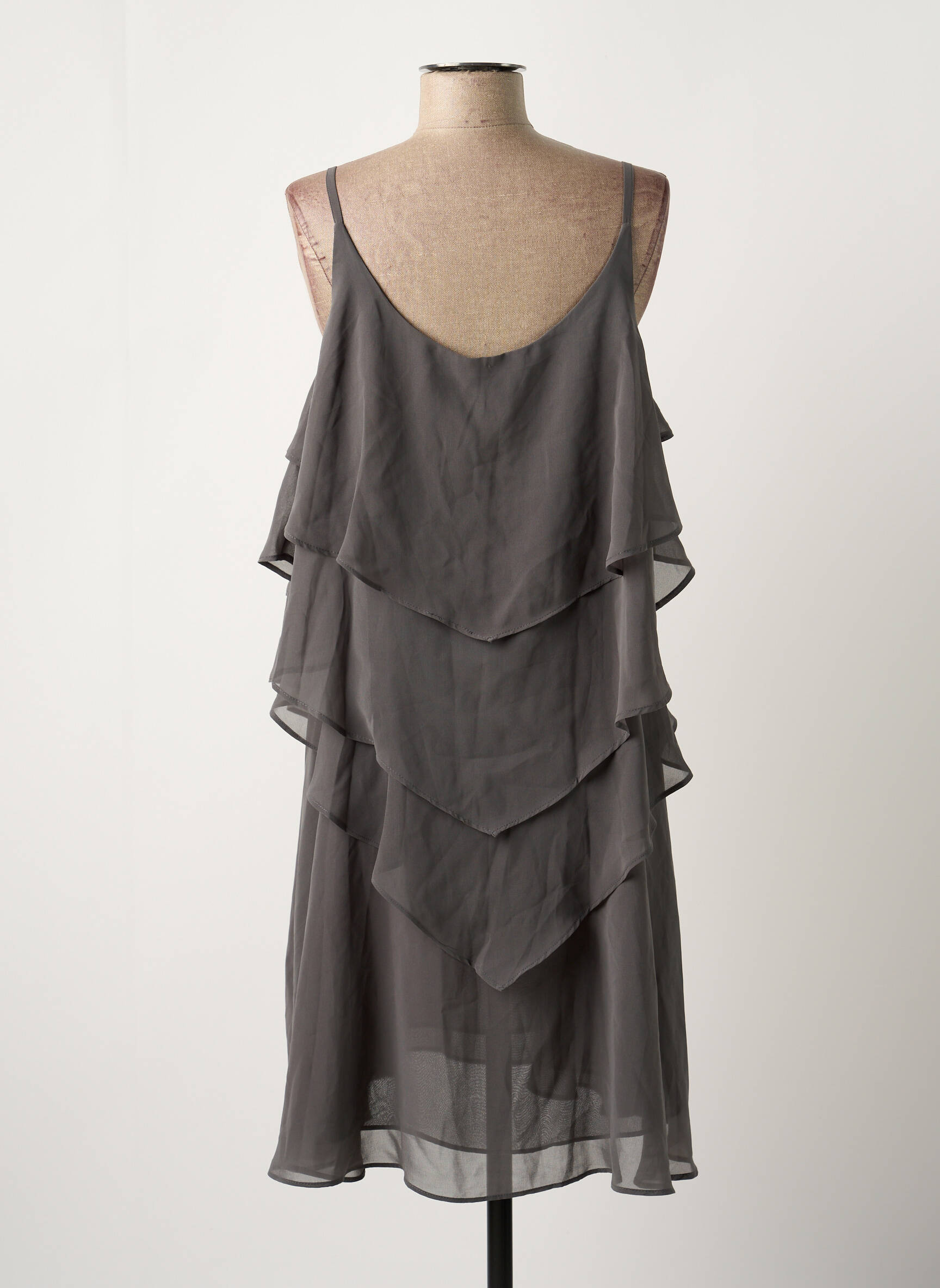Pusilgių suknelė pilka VERO MODA moteris