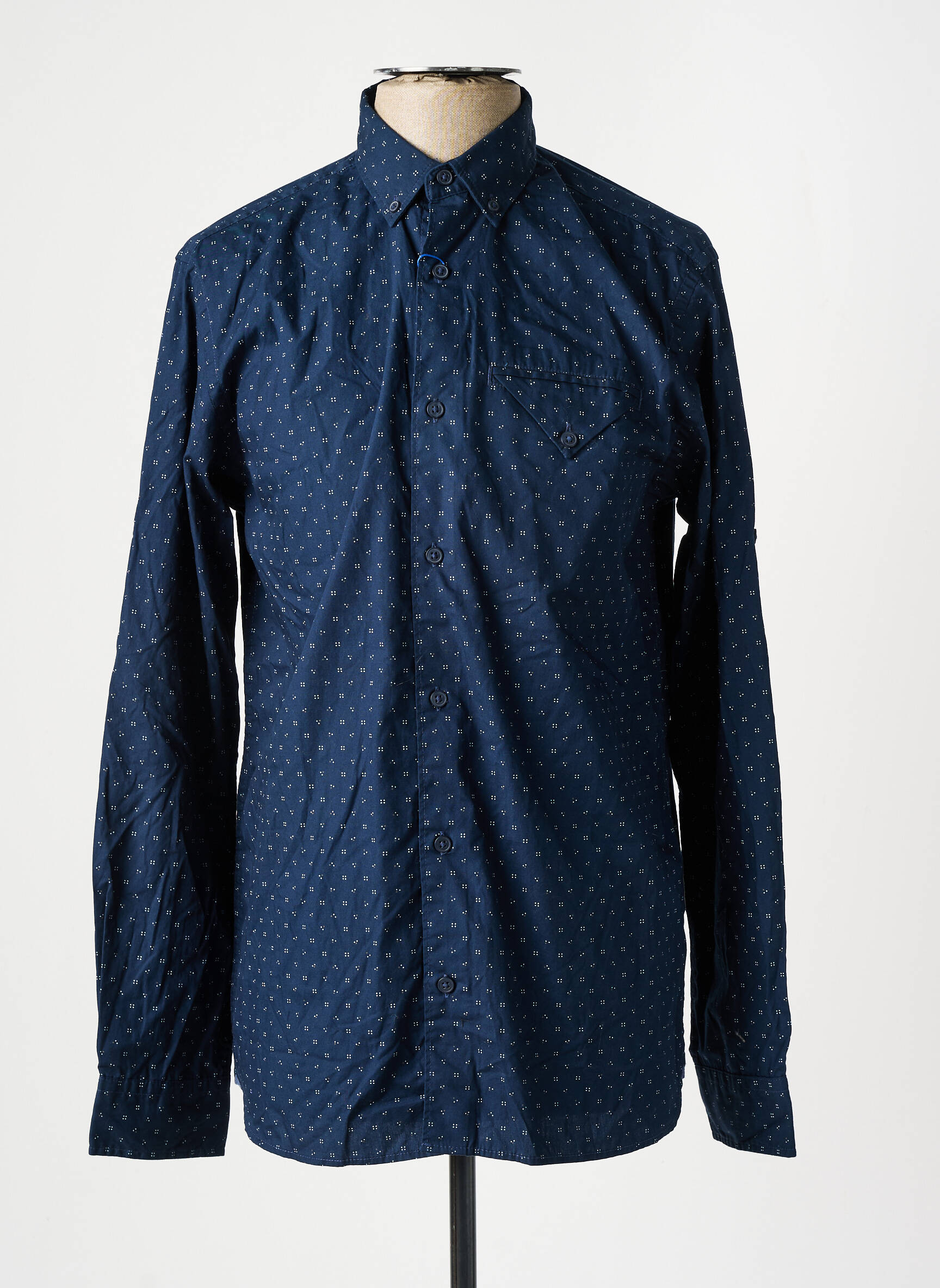 Ilgomis rankovėmis marškinys mėlyna JACK & JONES vyras