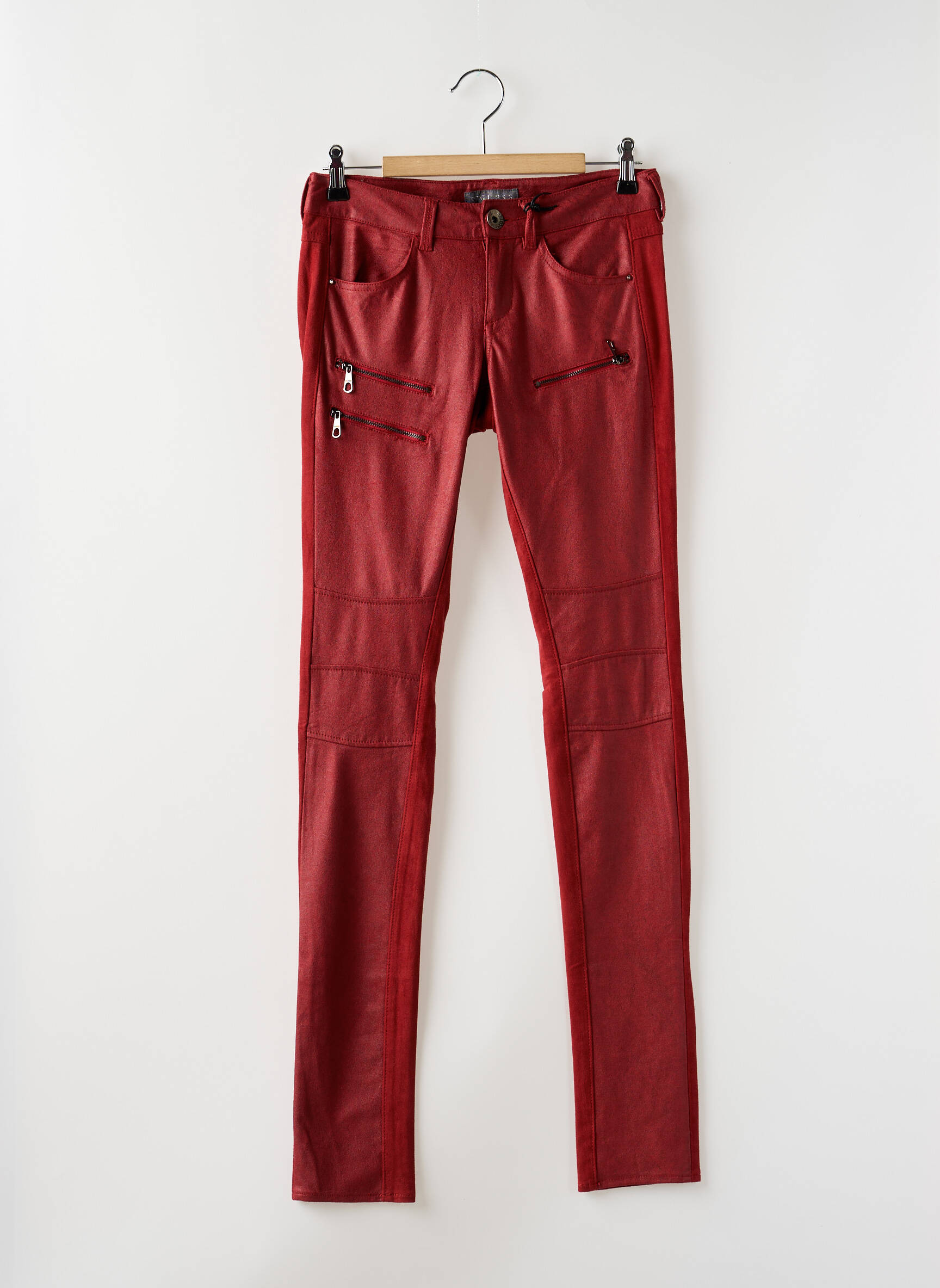 Lieknos kelnės raudona GUESS moteris