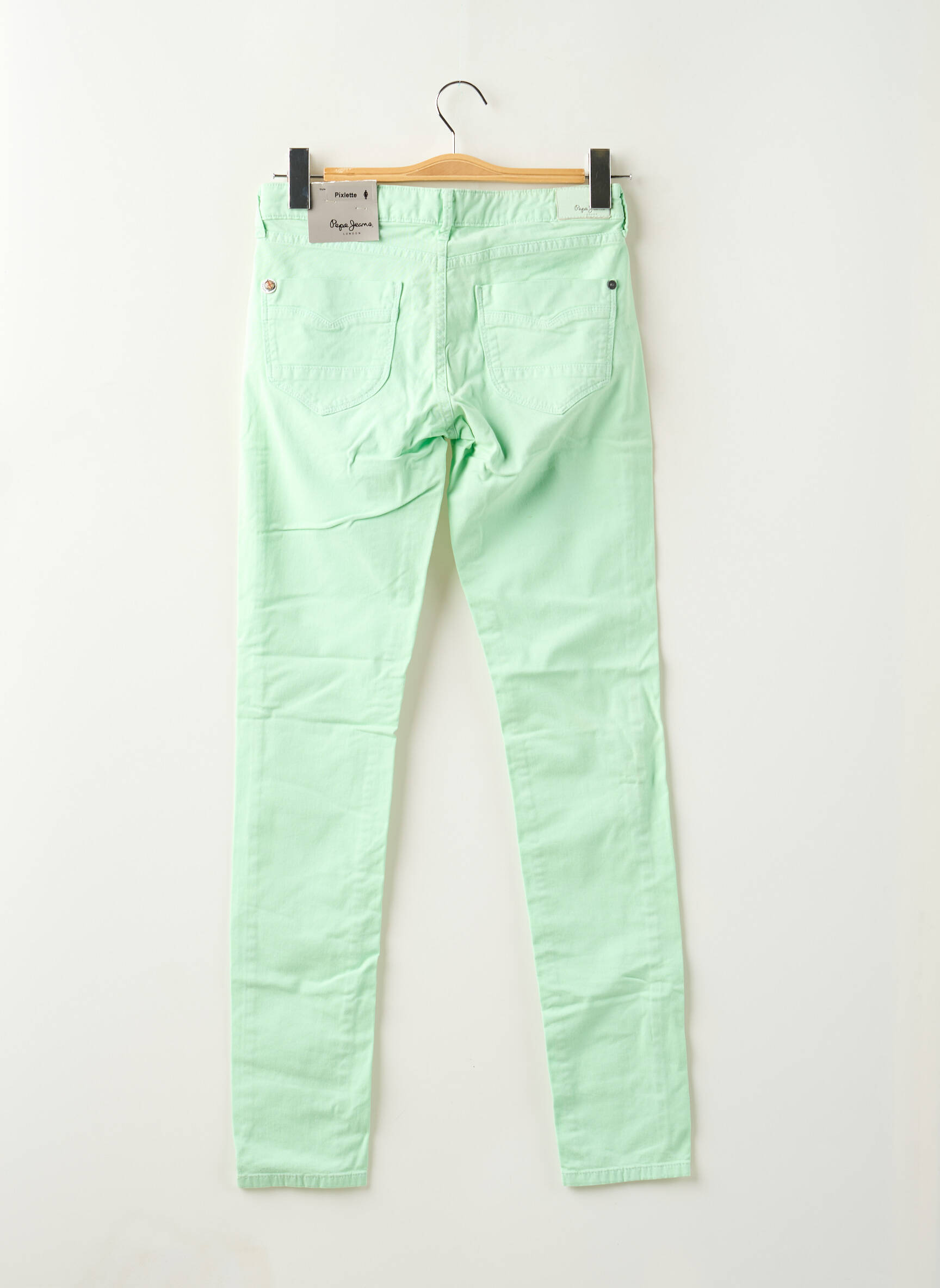 Lieknos džinsai žalias PEPE JEANS mergina