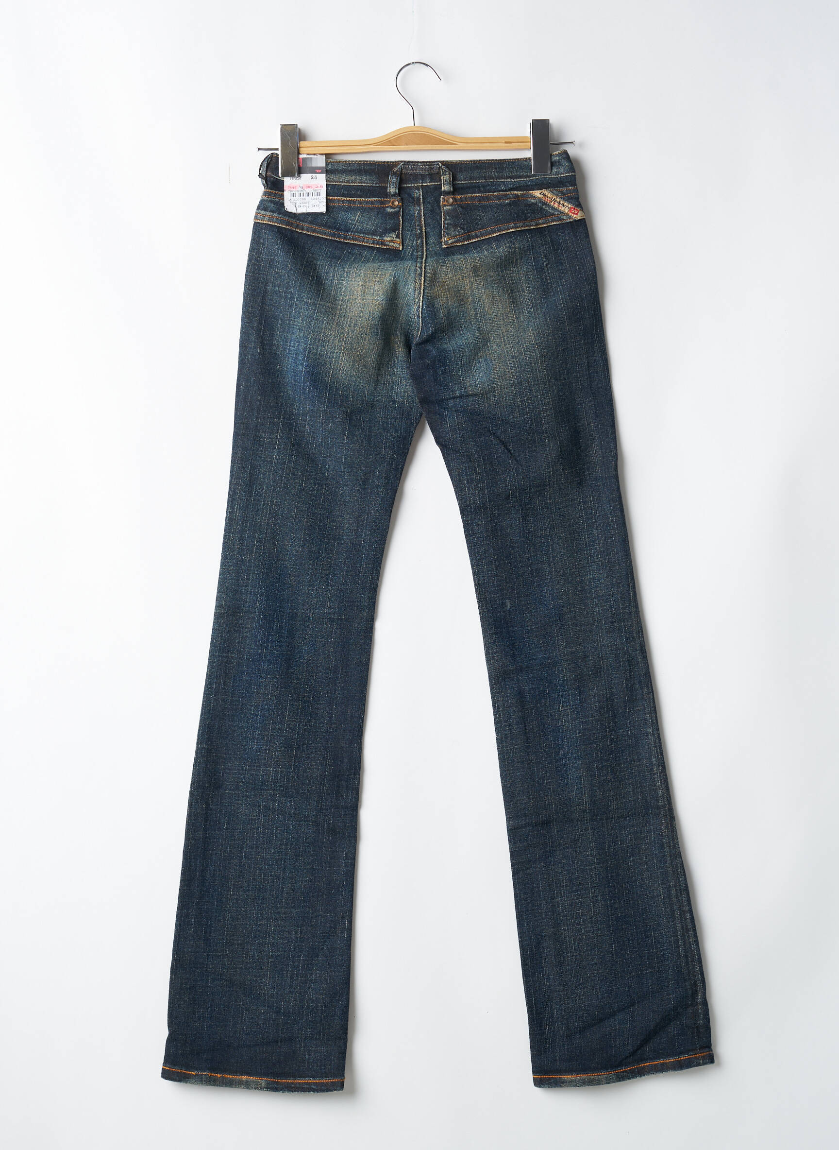 Bootcut džinsai tamprumas maža dydžio mėlyna DIESEL moteris
