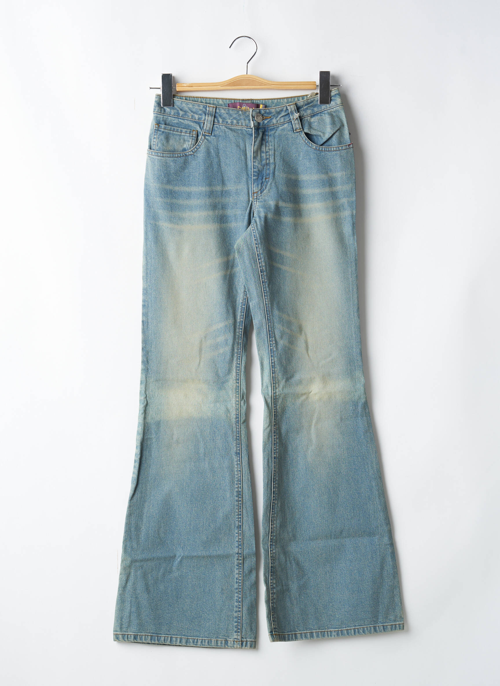 Bootcut džinsai kišenės mėlyna NEW LONDON moteris