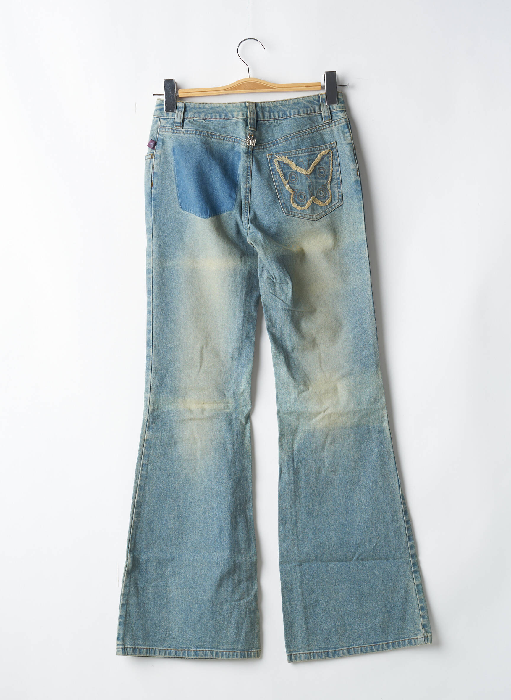Bootcut džinsai kišenės mėlyna NEW LONDON moteris