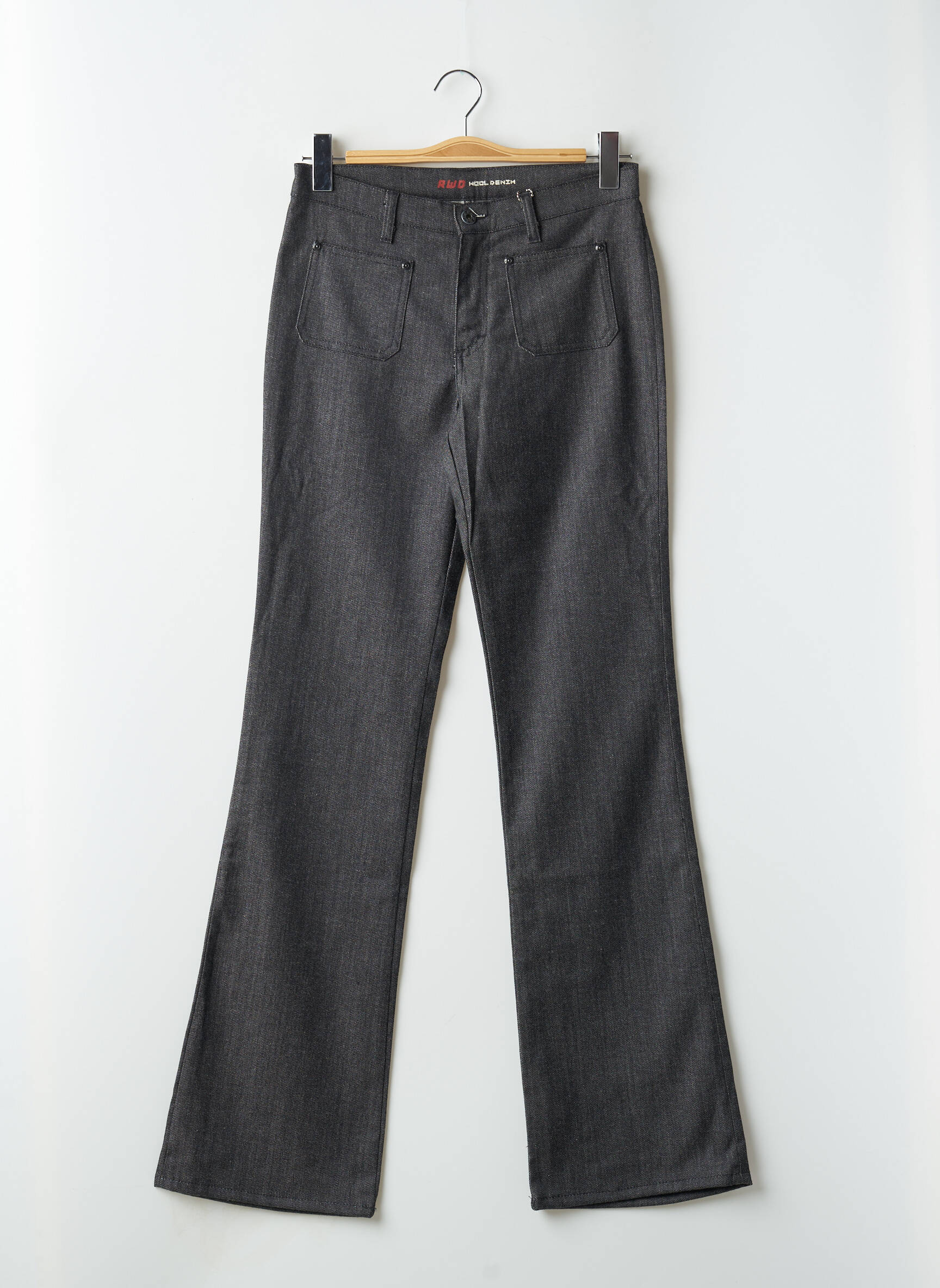 Bootcut džinsai aukšta talija aukšta talija juodas RWD moteris