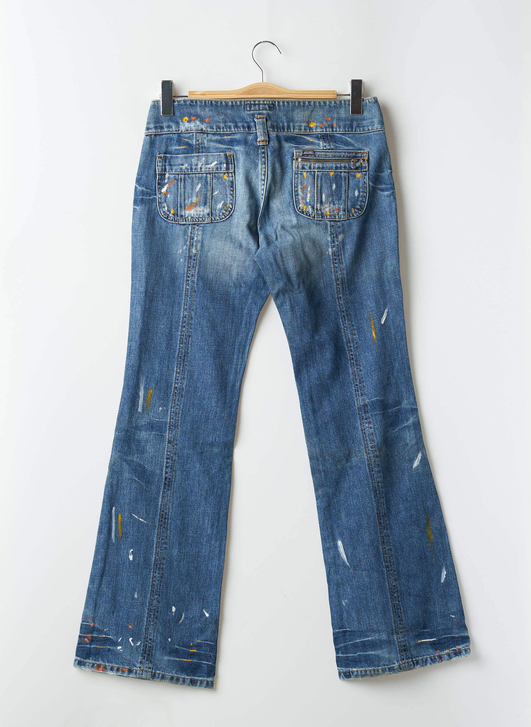 Bootcut džinsai tamprumas maža dydžio mėlyna RWD moteris