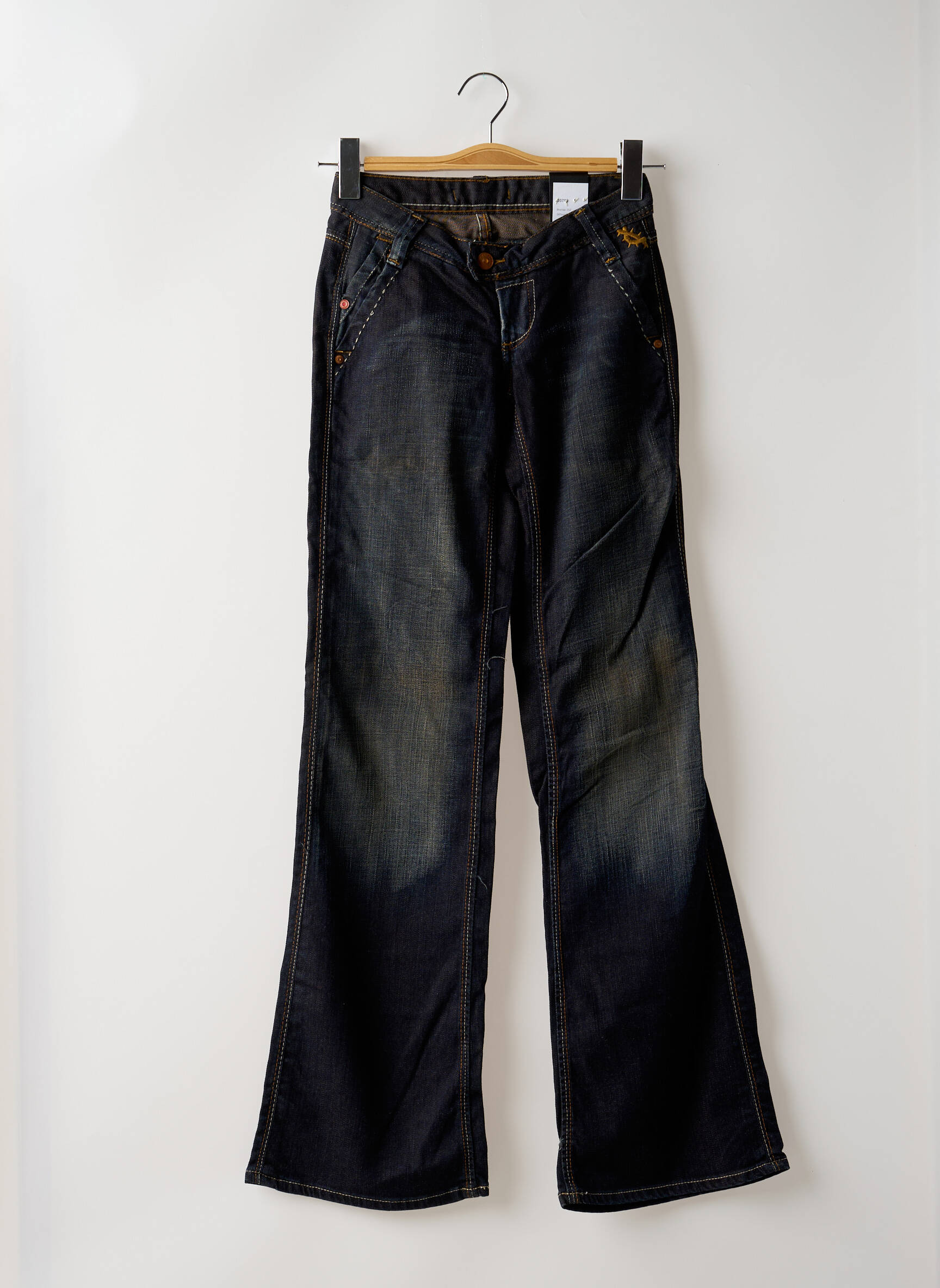 Bootcut džinsai tamprumas maža dydžio mėlyna GSUS moteris