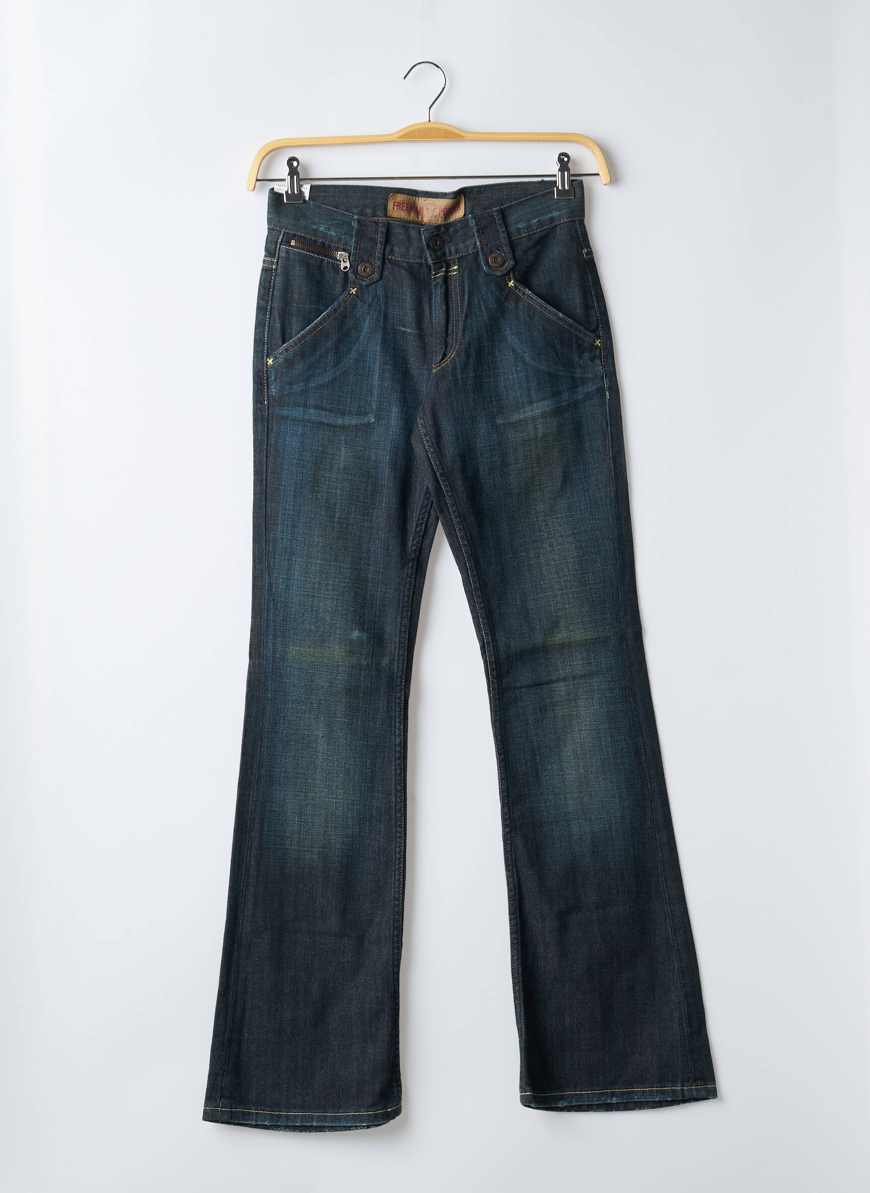 Bootcut džinsai tamprumas maža dydžio mėlyna FREEMAN T.PORTER moteris