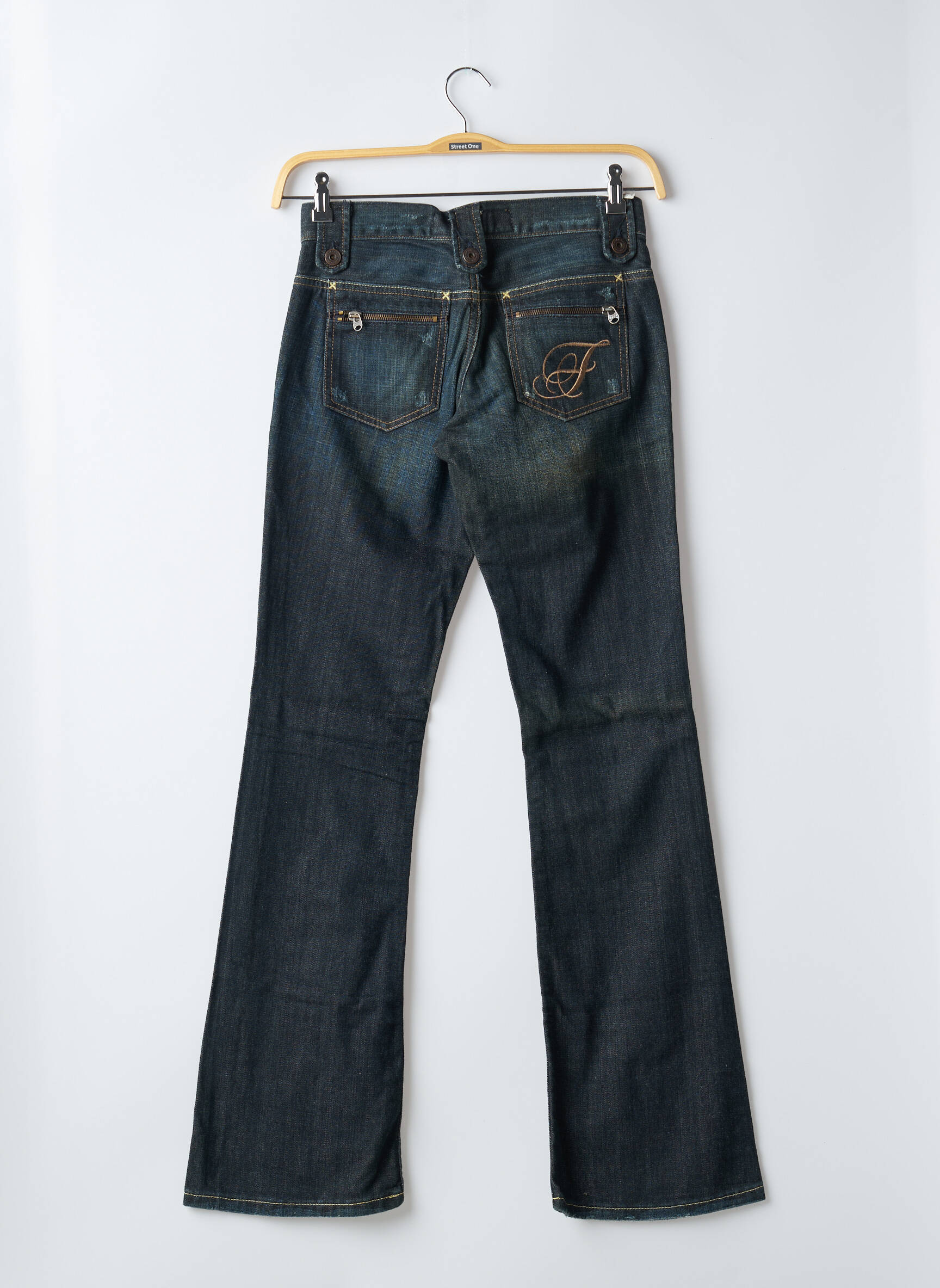 Bootcut džinsai tamprumas maža dydžio mėlyna FREEMAN T.PORTER moteris
