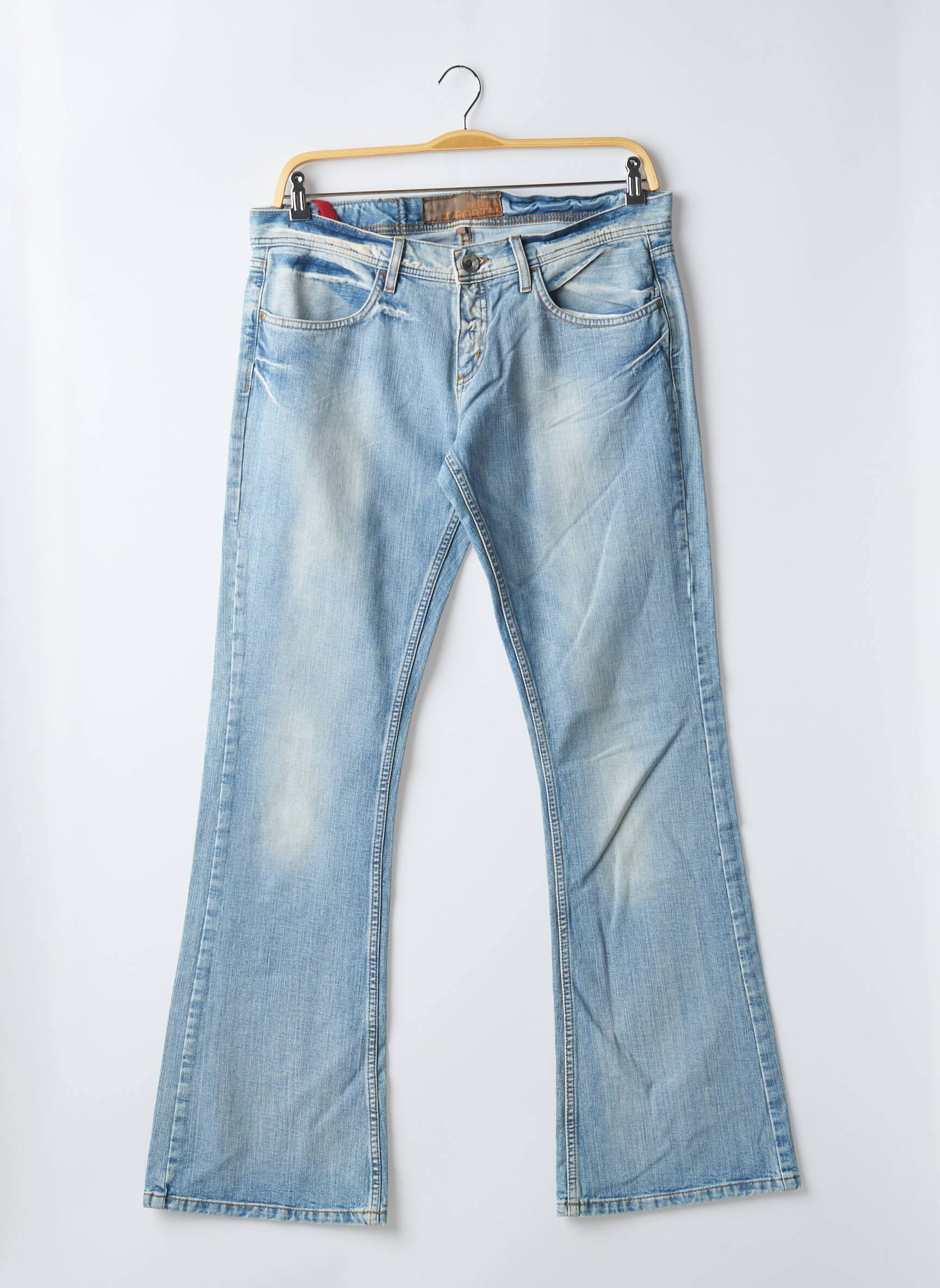 Bootcut džinsai tamprumas maža dydžio mėlyna FREEMAN T.PORTER moteris
