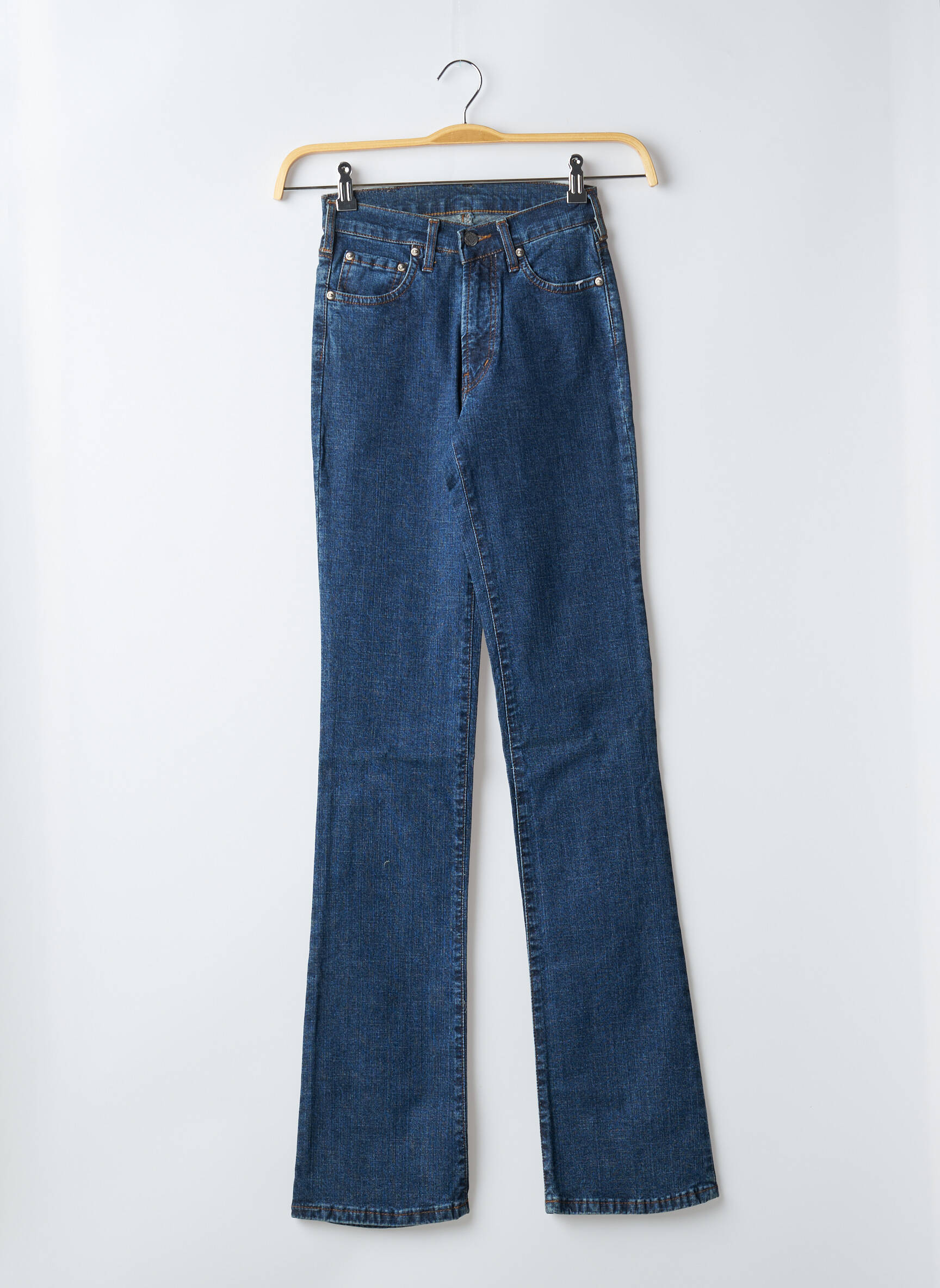 Bootcut džinsai aukšta talija aukšta talija mėlyna CIMARRON moteris