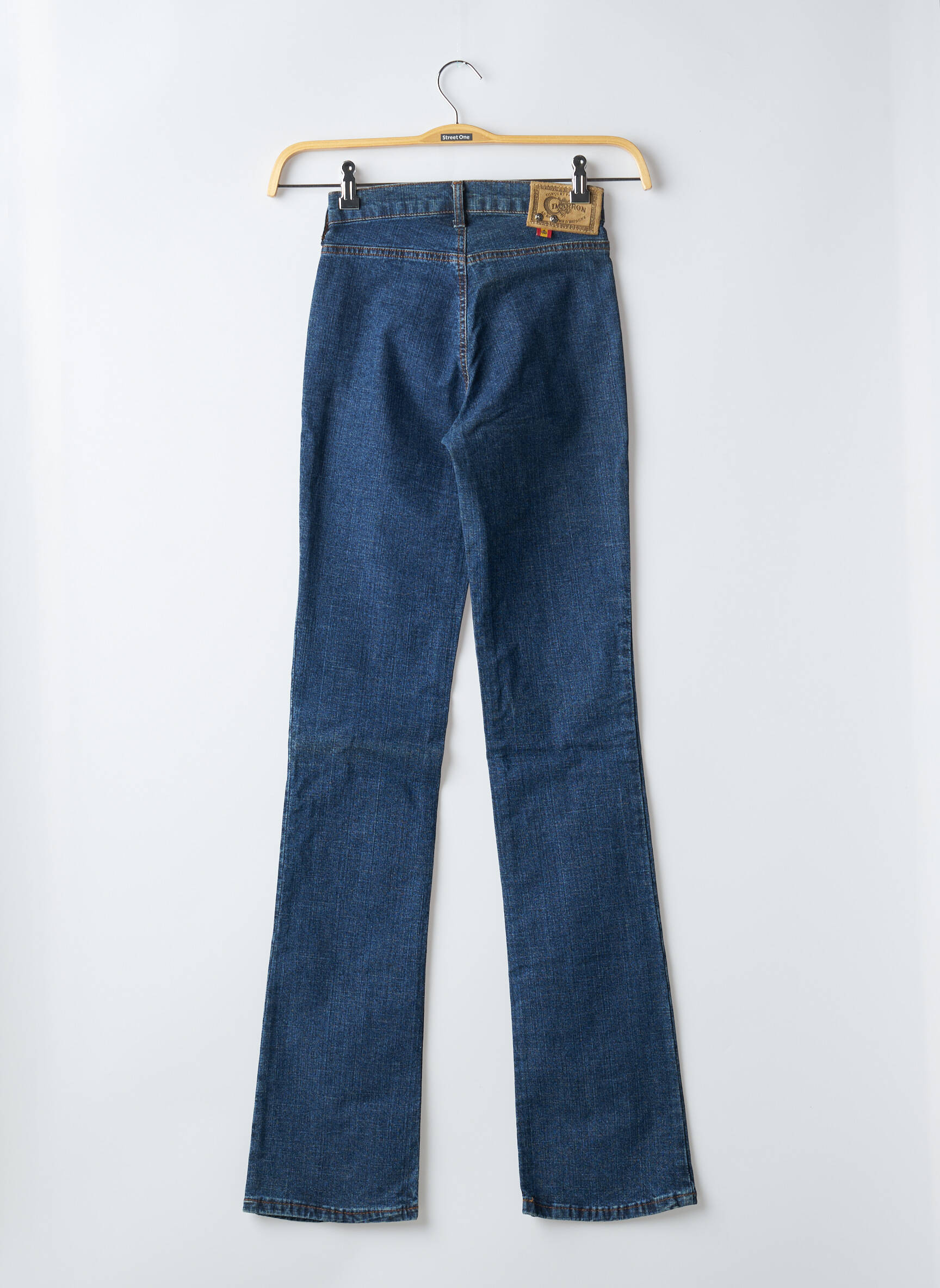 Bootcut džinsai aukšta talija aukšta talija mėlyna CIMARRON moteris
