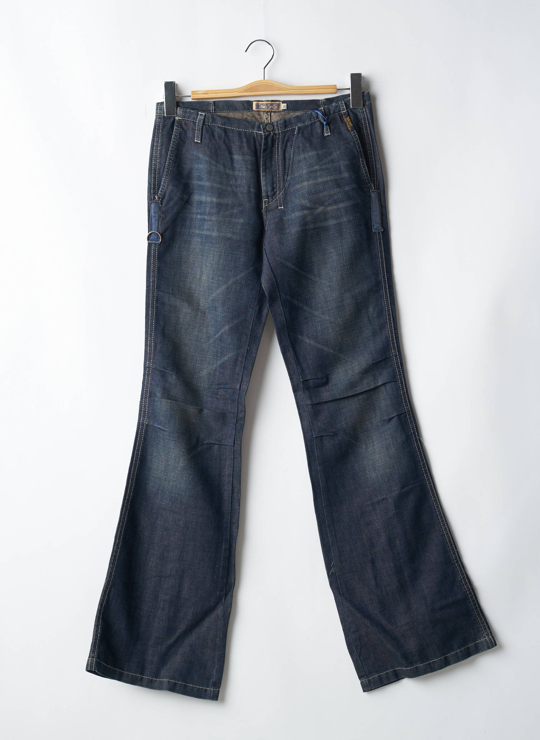Bootcut džinsai kišenės mėlyna TEDDY SMITH moteris