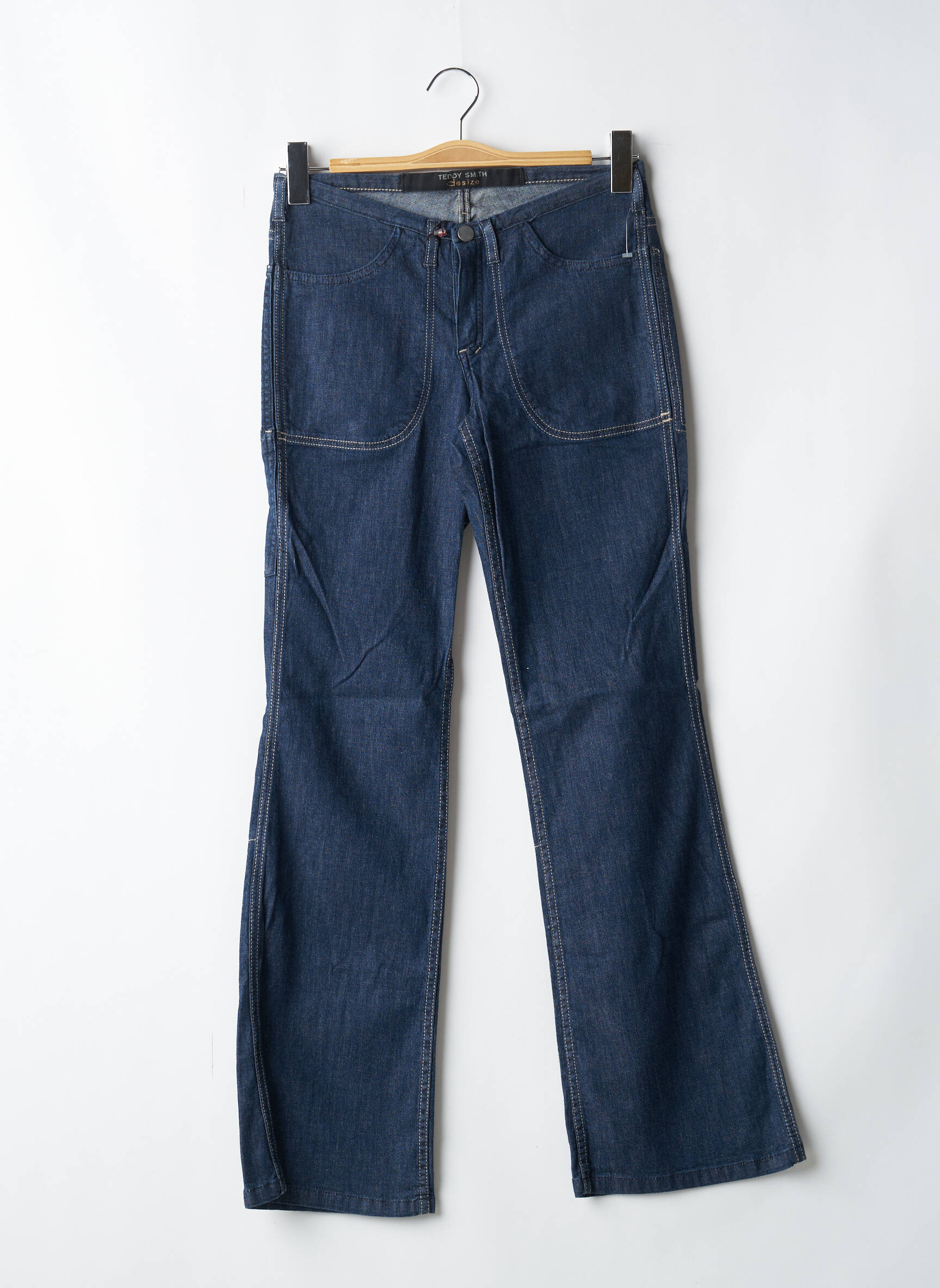 Bootcut džinsai kišenės mėlyna TEDDY SMITH moteris