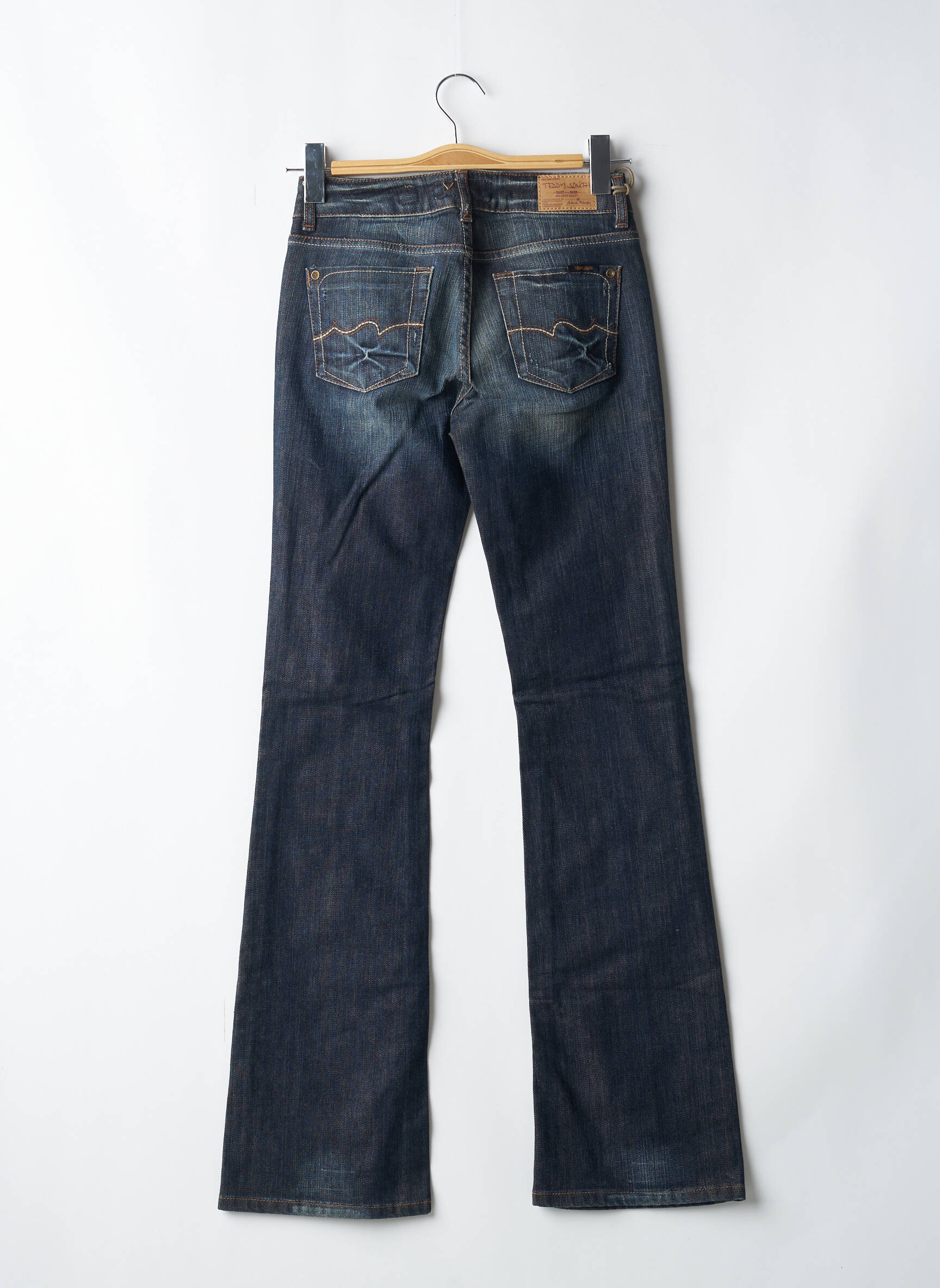 Bootcut džinsai kišenės mėlyna TEDDY SMITH moteris