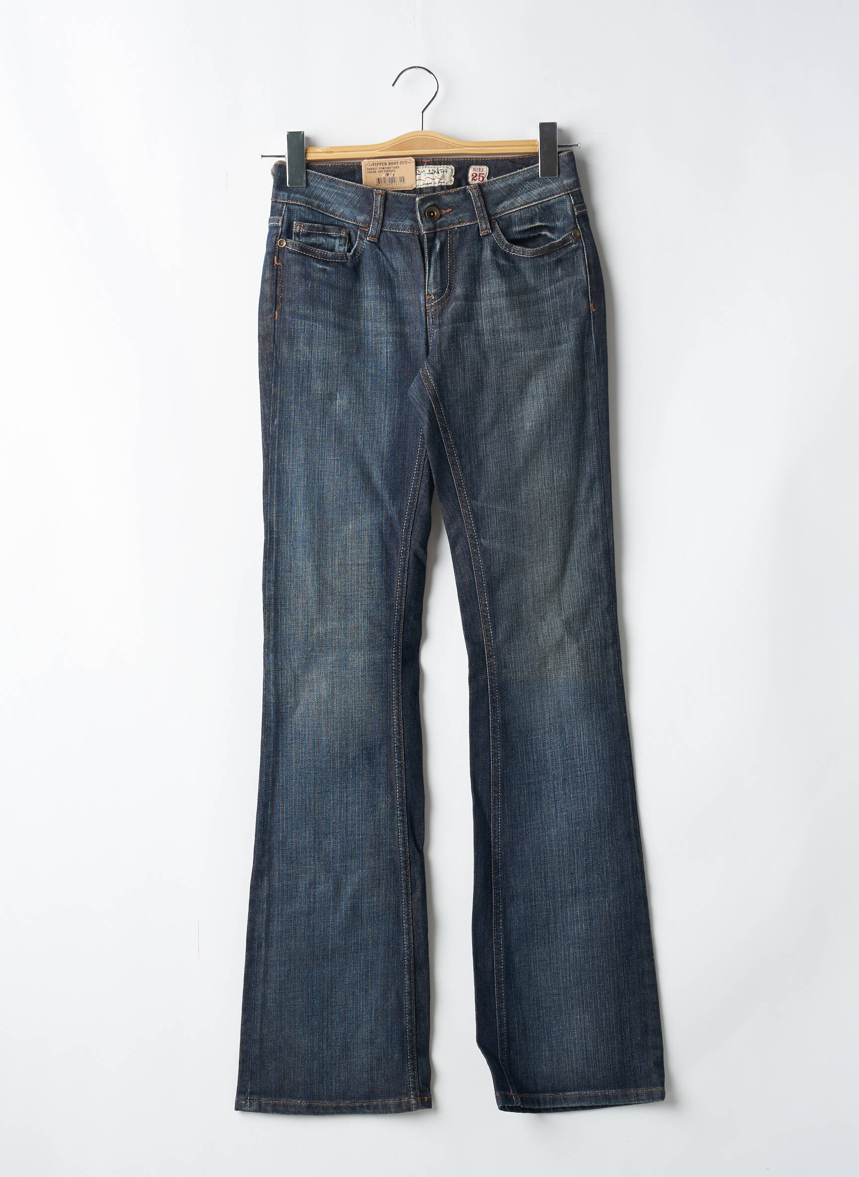 Bootcut džinsai kišenės mėlyna TEDDY SMITH moteris