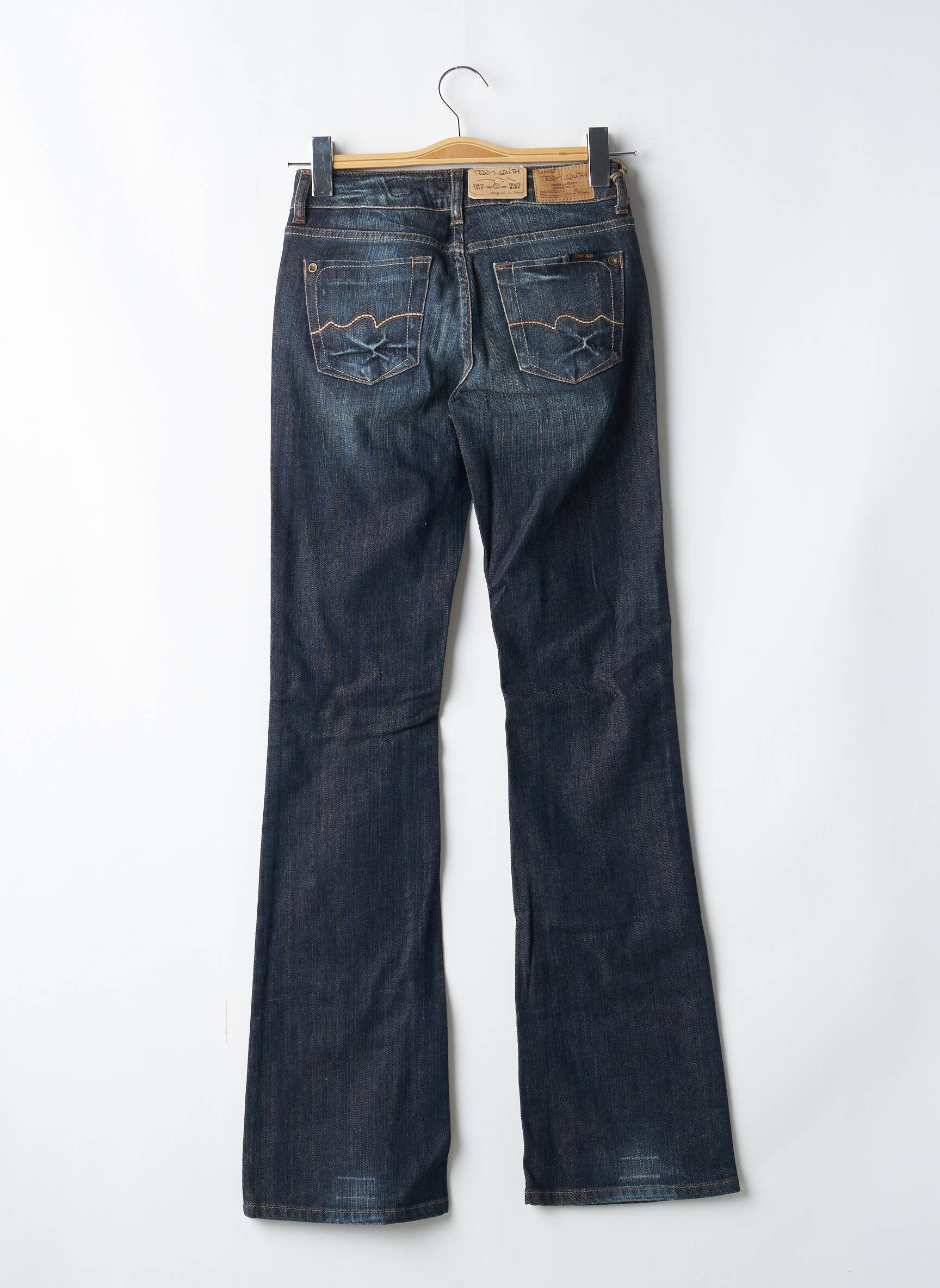 Bootcut džinsai kišenės mėlyna TEDDY SMITH moteris