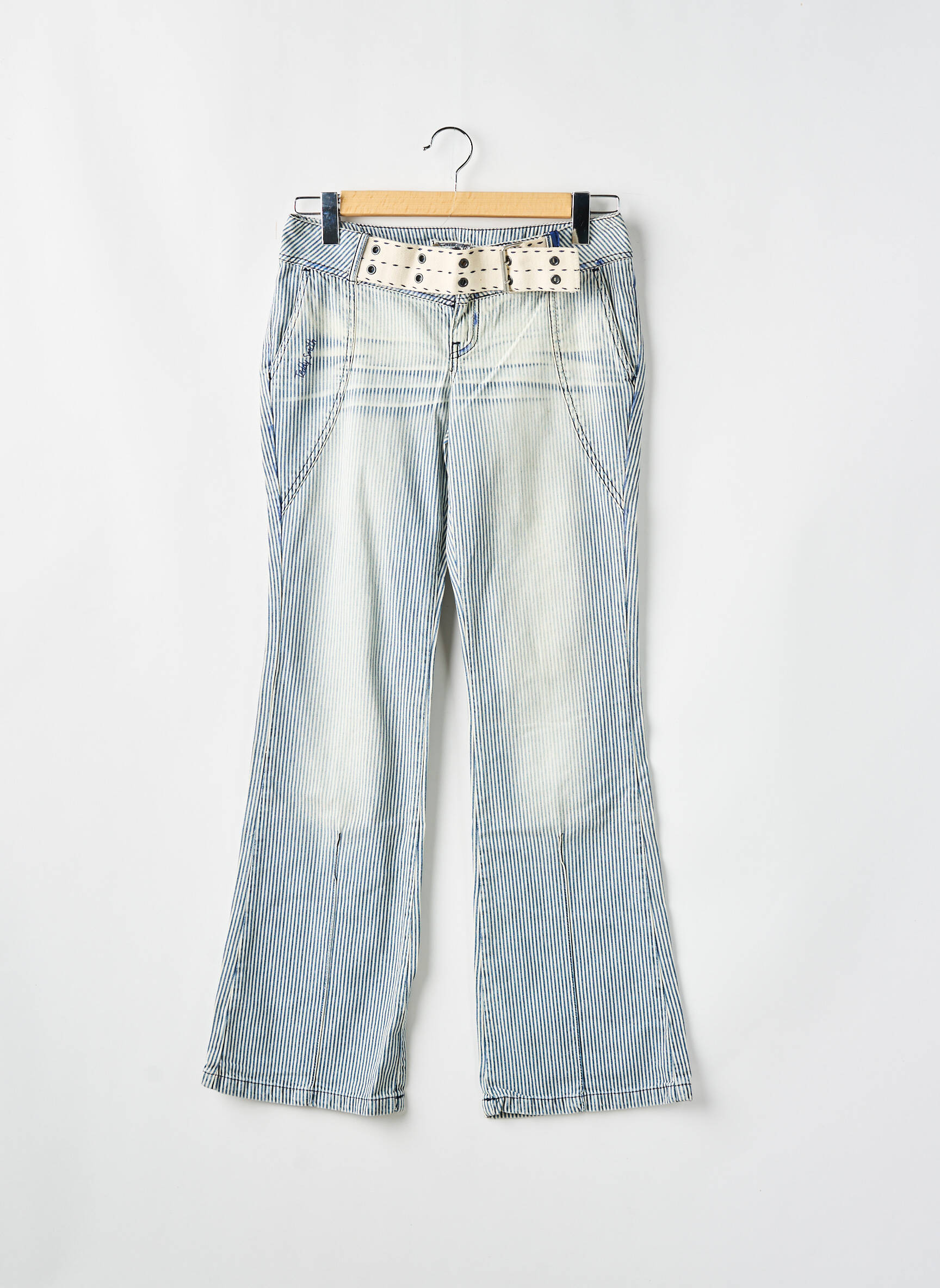 Bootcut džinsai tamprumas maža dydžio mėlyna TEDDY SMITH moteris