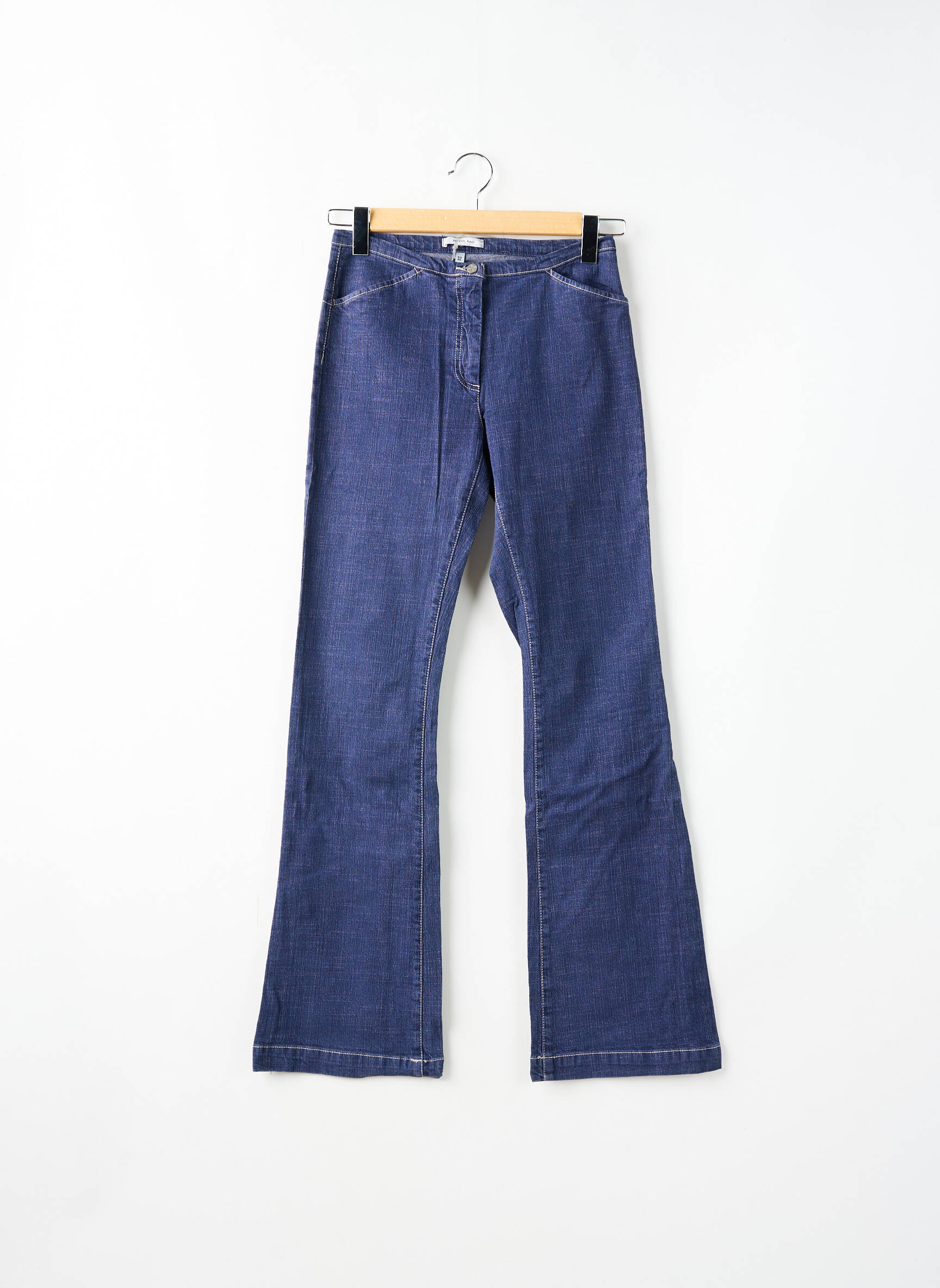Bootcut džinsai aukšta talija aukšta talija mėlyna SCHOOL RAG moteris