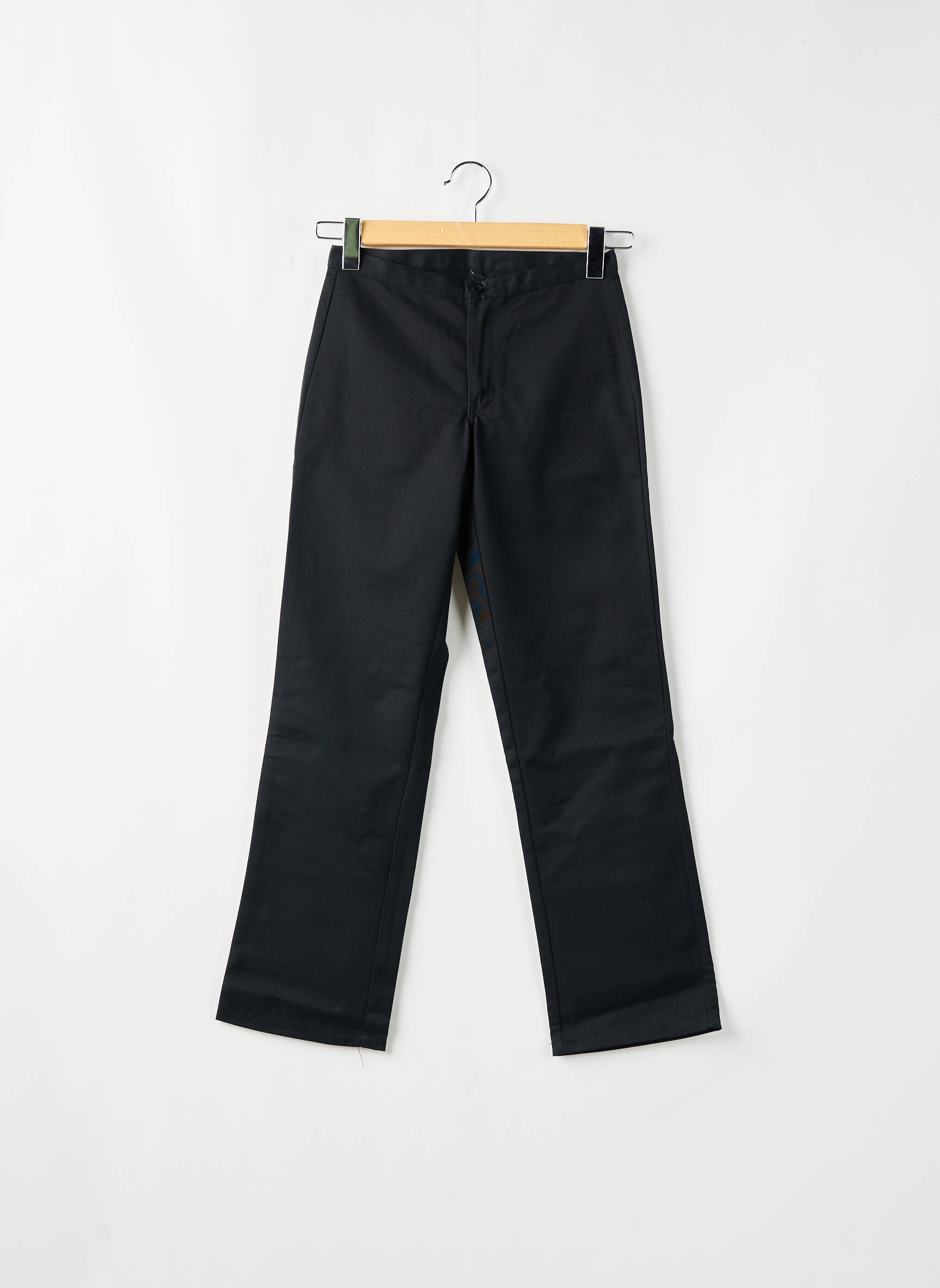 Tiesi kelnė uždarymas su užtrauktuku po mygtuku uždengimu juodas DICKIES moteris