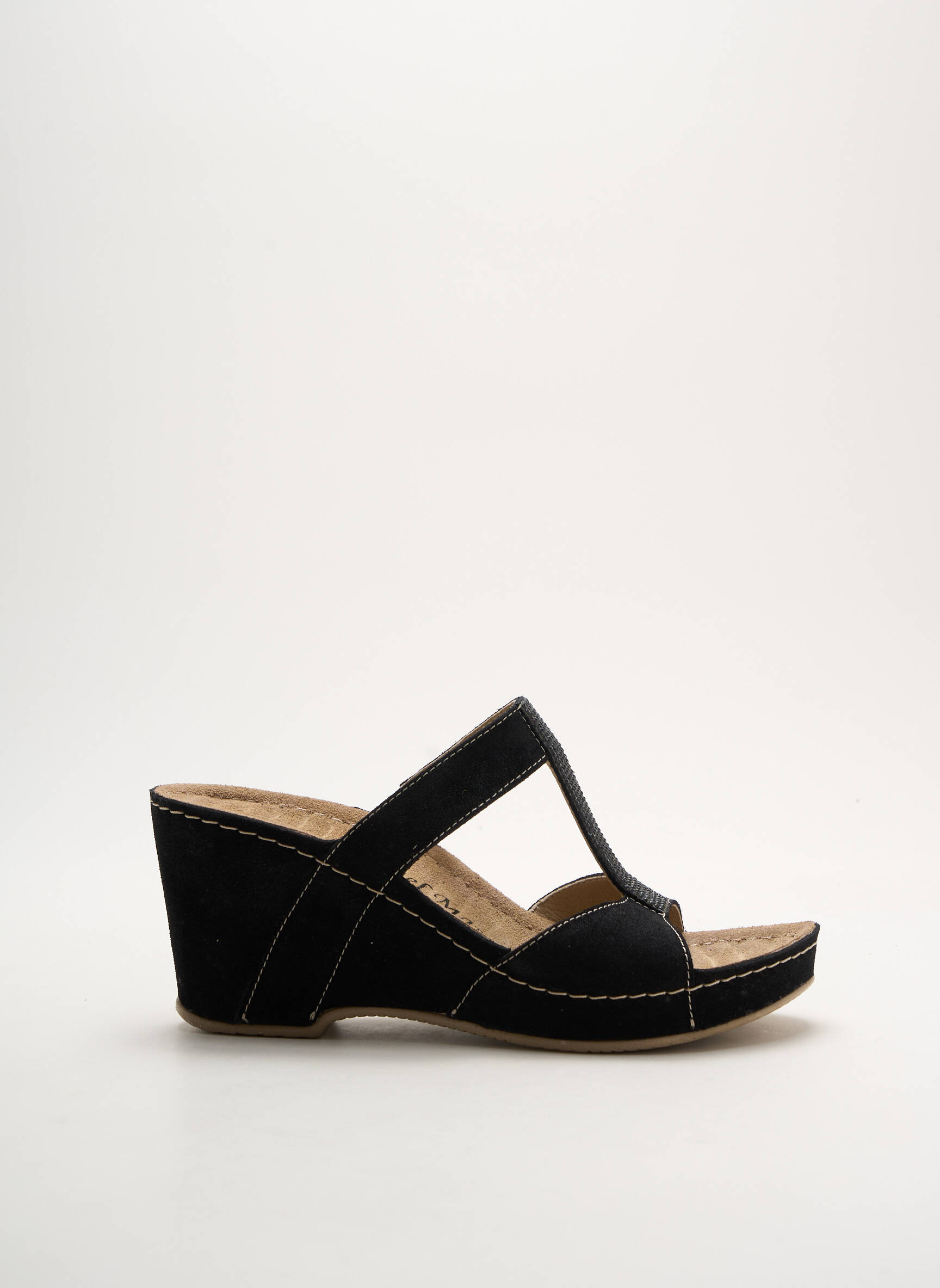Mule/sabotai atvira pabaiga kulnas nuo 7 iki 9 cm juodas ROHDE moteris