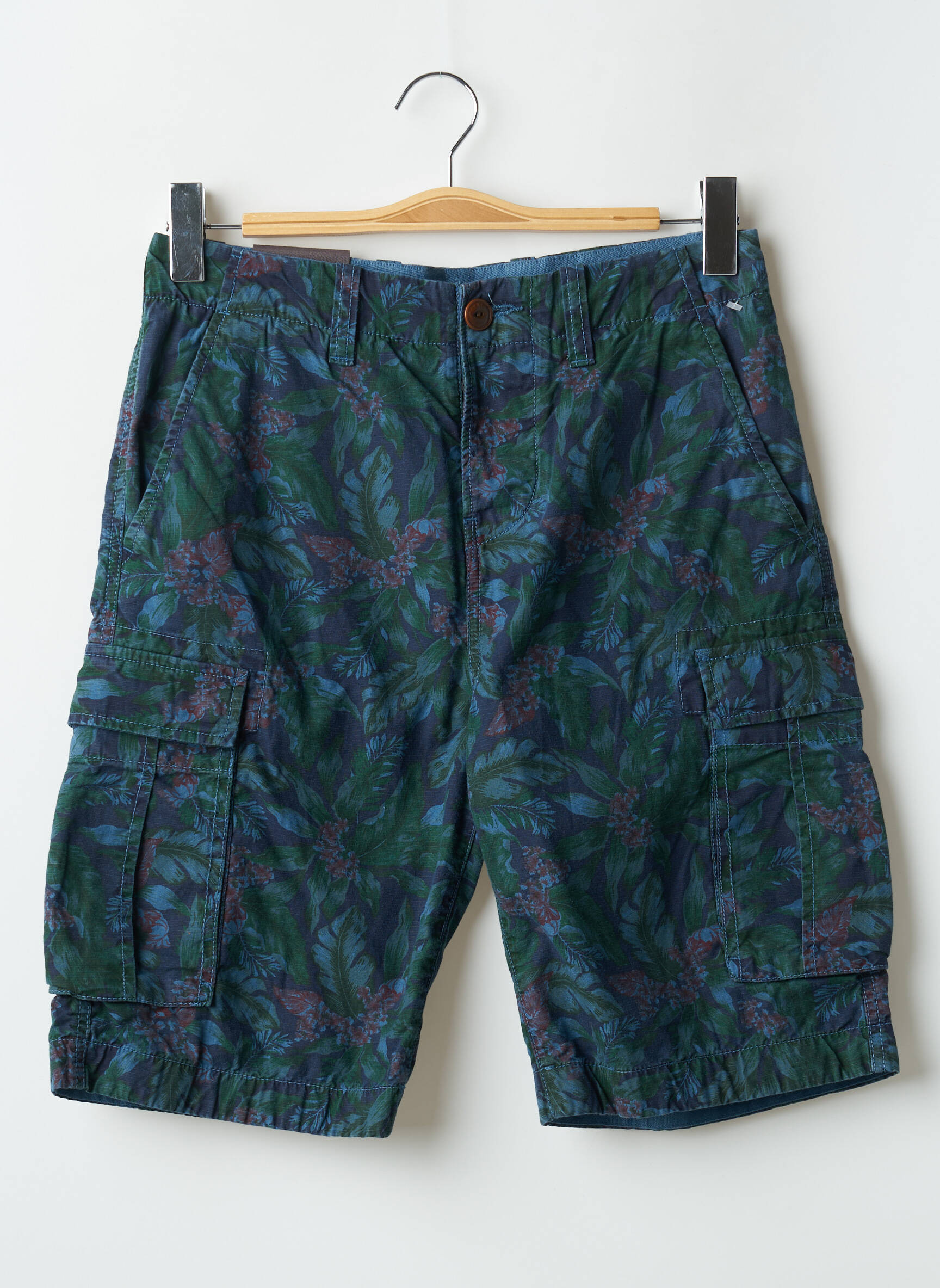 Bermudas popelinos audinys, kuris pasižymi lygiu ir tankiu paviršiumi. normala dydis mėlyna PEPE JEANS vyras